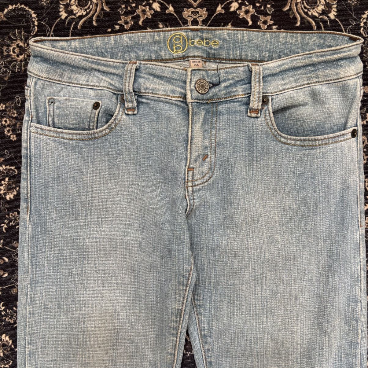 Bebe Bebe Made In Usa Blue Jeans Size 28" / US 6 / IT 42 - 2 Thumbnail