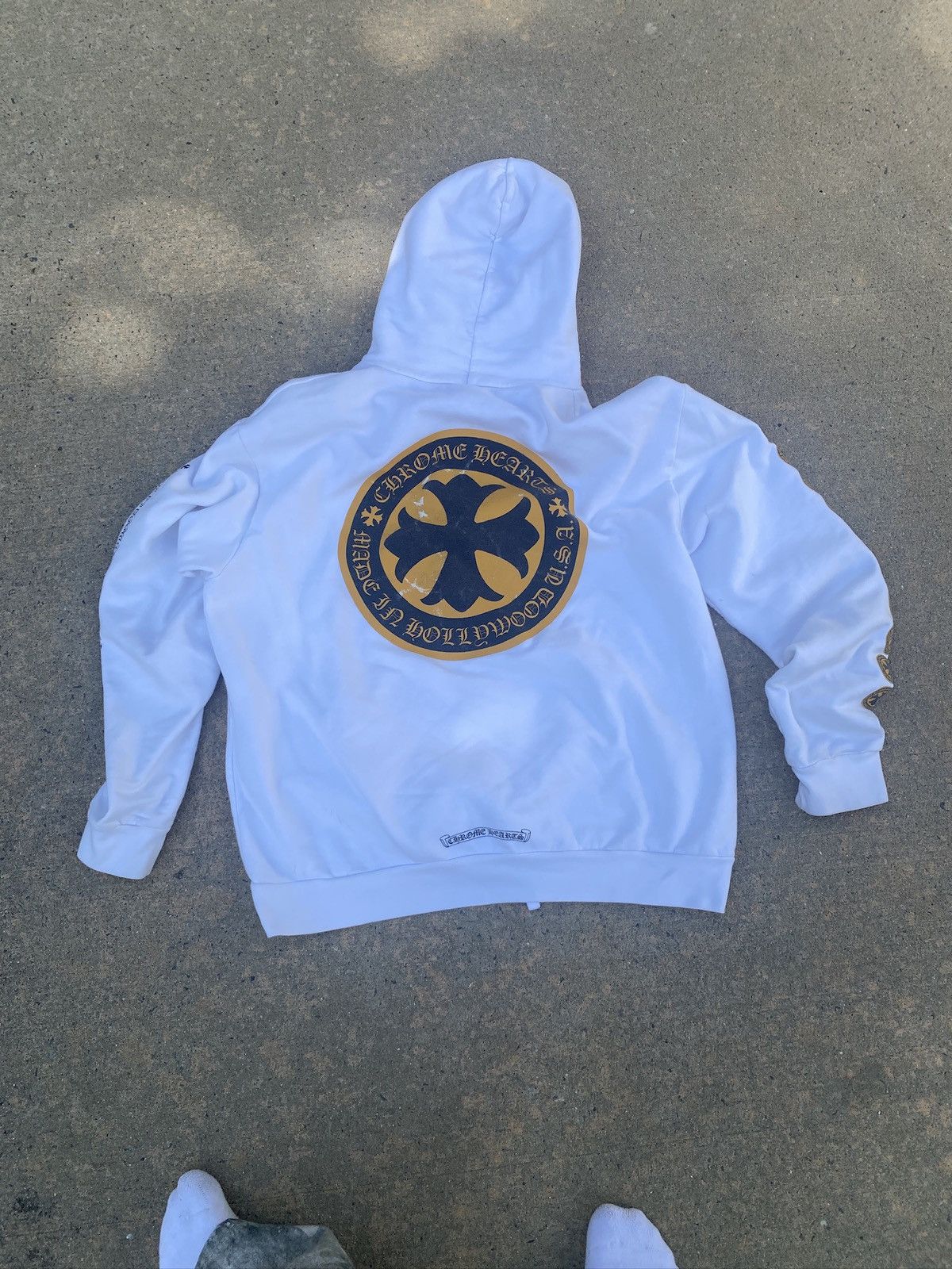 Chrome Hearts Chrome Hearts Yellow Cross Hoodie Size US M / EU 48-50 / 2 - 2 Thumbnail