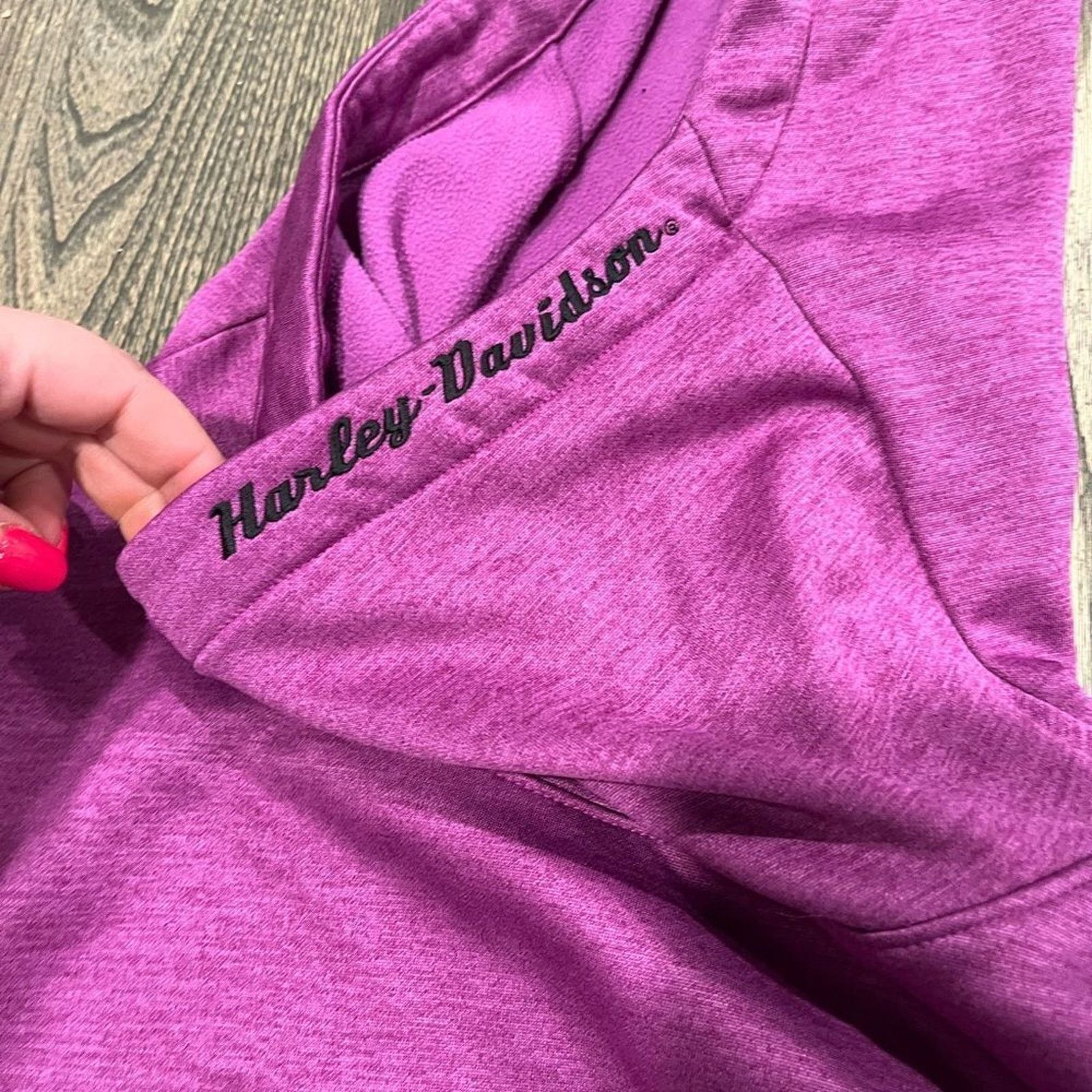 Vintage Harley Davidson Hunter's Moon Fleece Hoodie Pullover M Size M / US 6-8 / IT 42-44 - 7 Thumbnail