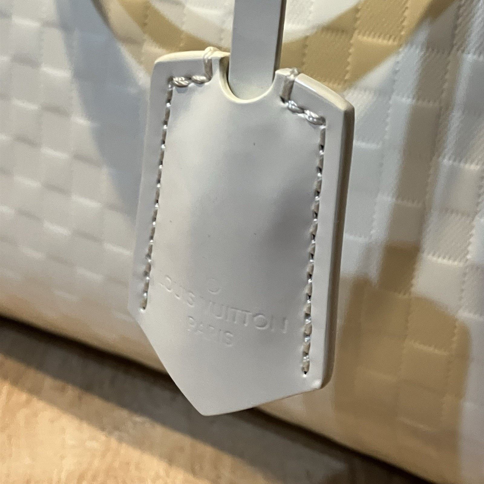 Louis Vuitton Louis Vuitton Damier Facet Speedy Cube White Cream Hand Bag Size ONE SIZE - 10 Thumbnail