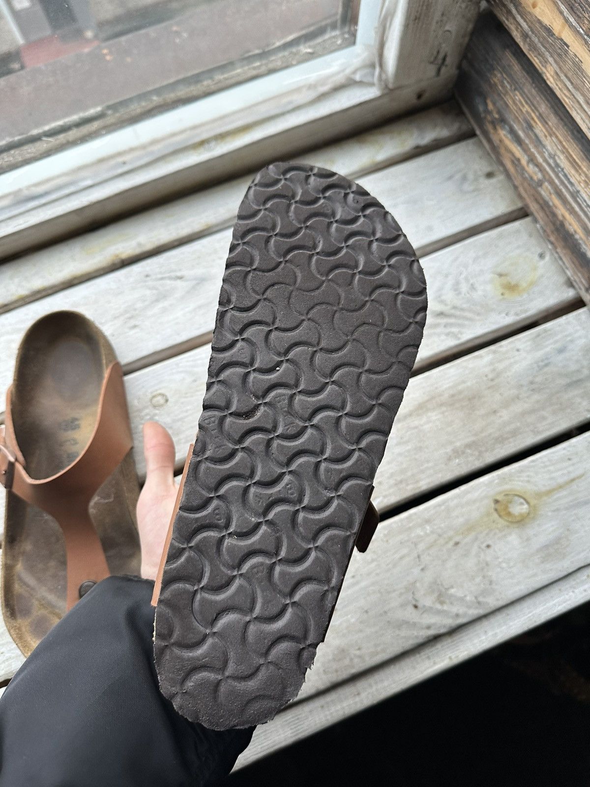 Birkenstock × If Six Was Nine 🚨Vintage Birkenstock 45 brown Luxe Sandals rare slides Size US 12 / EU 45 - 10 Thumbnail