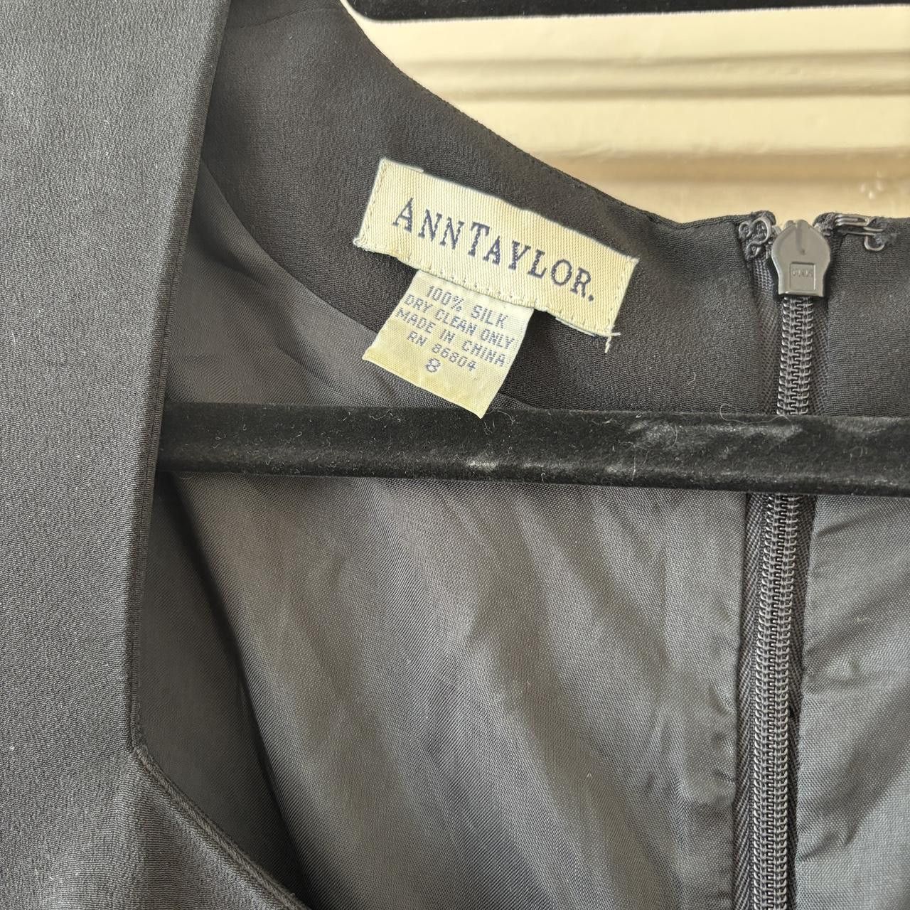 Ann Taylor 100% Silk 90s Vintage Ann Taylor Sweetheart Shift Dress Size M / US 6-8 / IT 42-44 - 5 Thumbnail