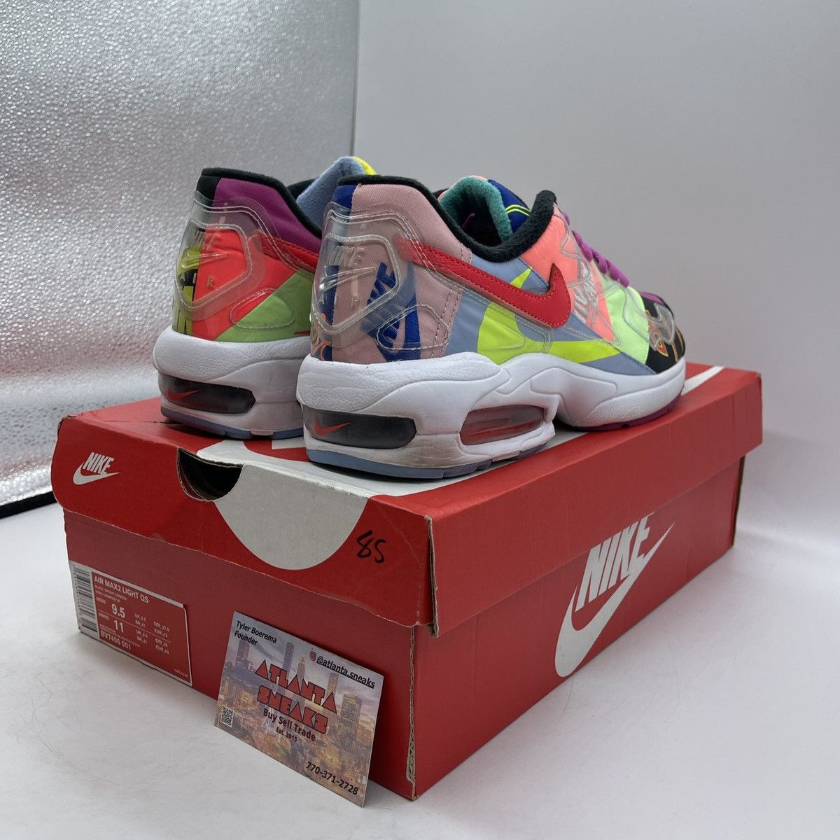Nike Atoms x air max 2 light logos Size US 9.5 / EU 42-43 - 5 Thumbnail