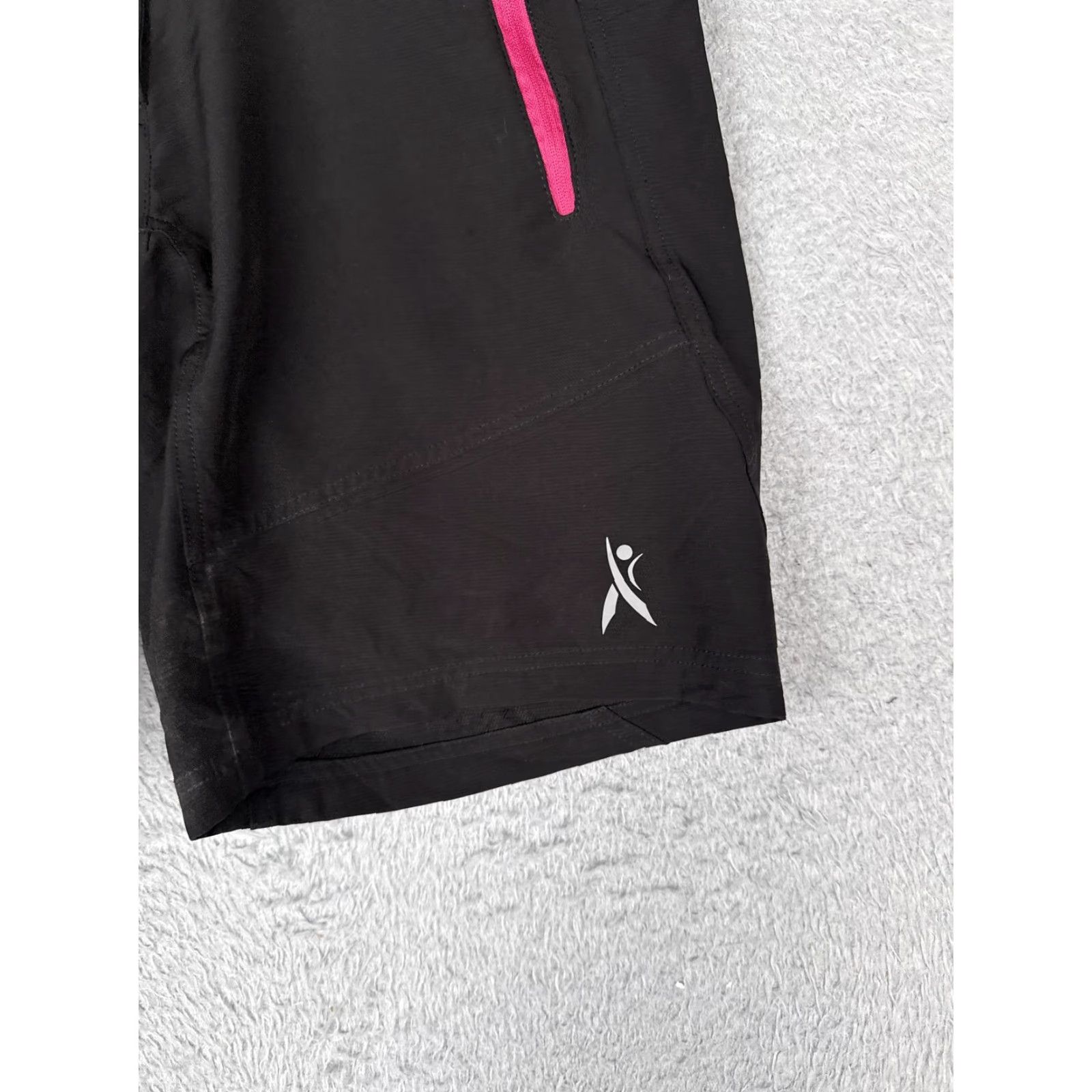 Vintage Friessel Shorts Women S Black Zip Pockets Quick Dry Stretch Polyester Hiking Activewear Summer Mens? Womens Size 28" / US 6 / IT 42 - 2 Thumbnail