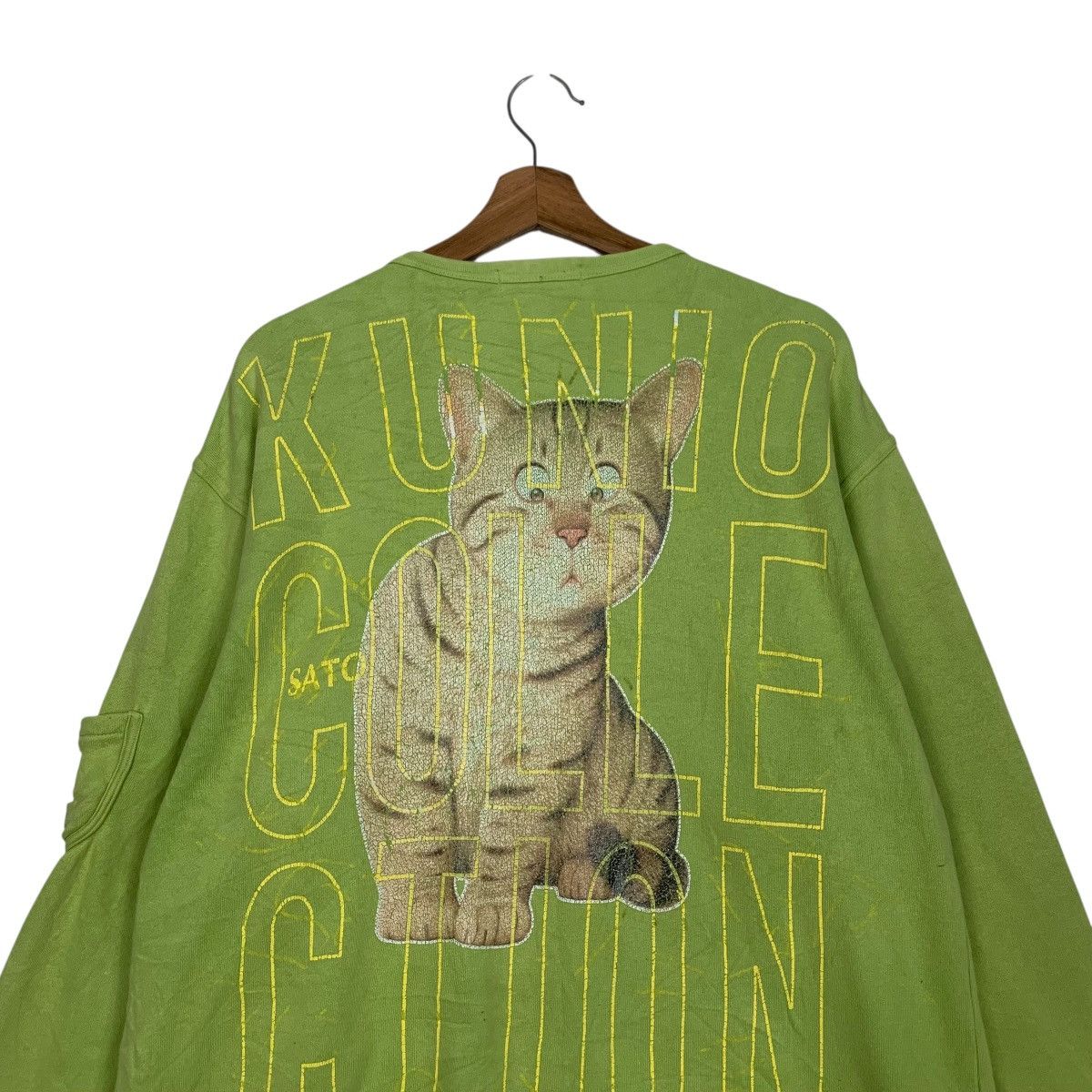 Japanese Brand KUNIO SATO COLLECTION Big Logo Sweater Jacket #3558-C162 Size US L / EU 52-54 / 3 - 2 Thumbnail