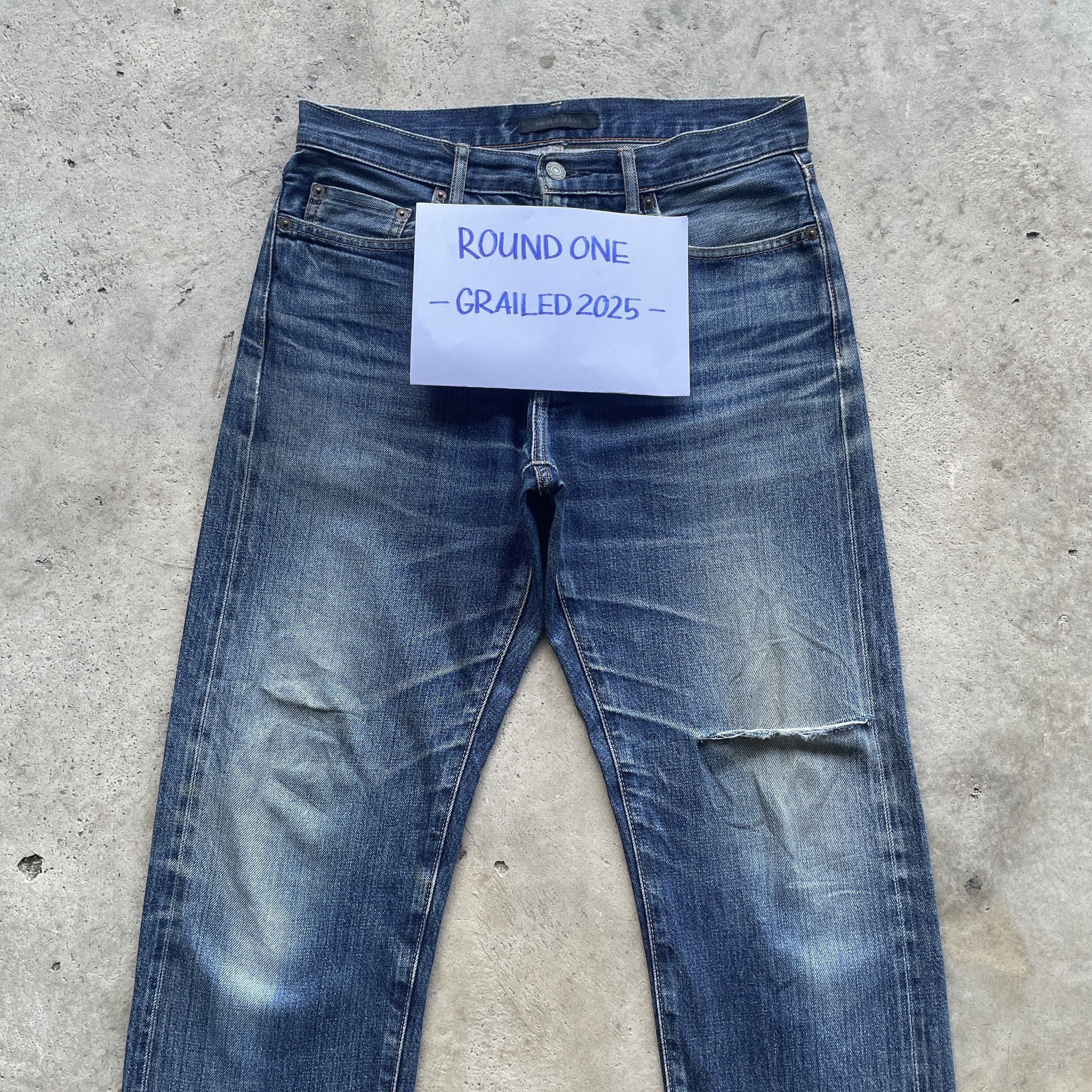 Japanese Brand VINTAGE JAPANESE DISTRESSED FADED REDLINE JEANS PANTS W31 Size US 31 - 3 Thumbnail