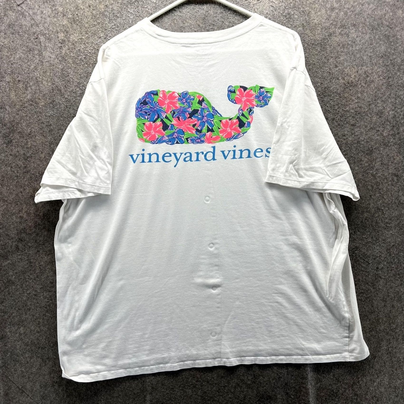 Vineyard Vines Vineyard Vines Shirt Mens 2XL White Floral Whale Pocket Tee Tagless Casual Shirt Size US XXL / EU 58 / 5 - 7 Thumbnail