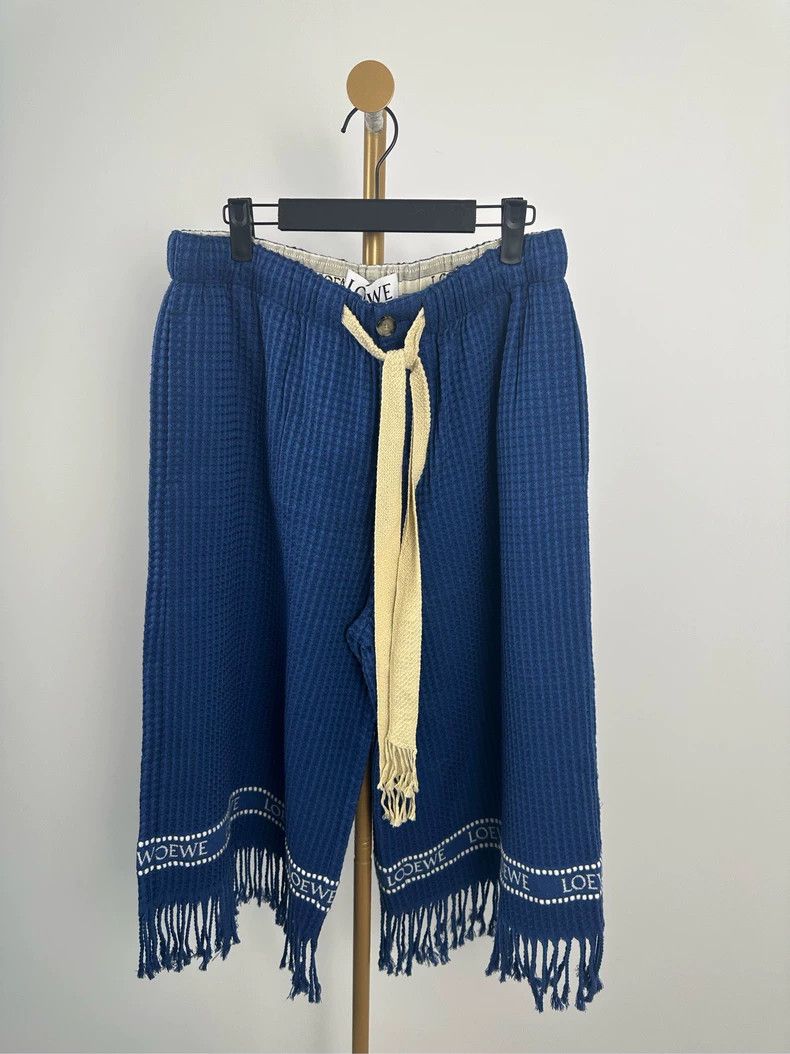 Loewe LOEWE sizeS Blue fringed trousers Size 25" / US 0 / IT 36 - 1 Thumbnail