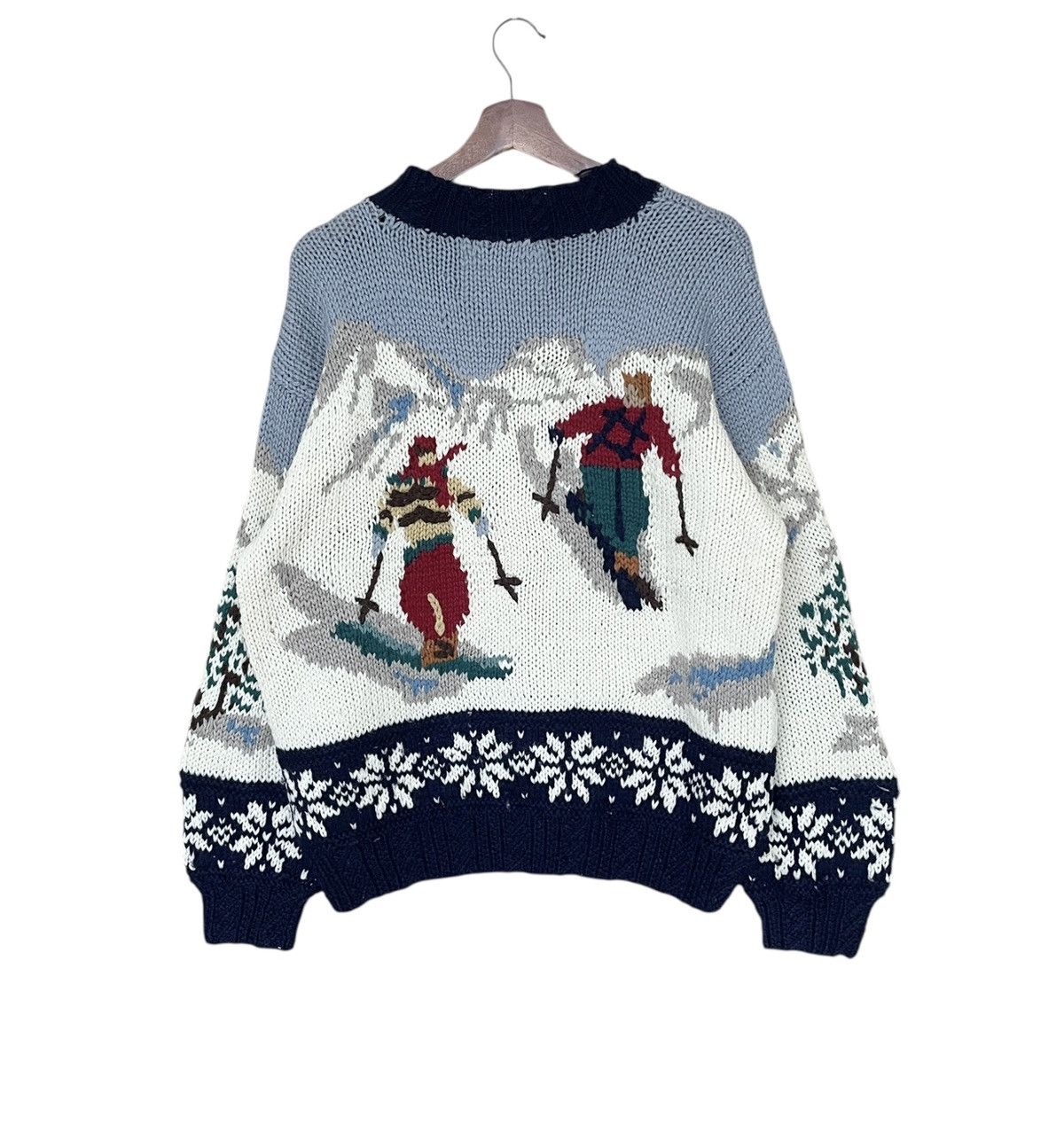 Handmade × Vintage Vintage Brand Afec’s Hand Made Knitwear Wool 1980s Size US M / EU 48-50 / 2 - 2 Thumbnail