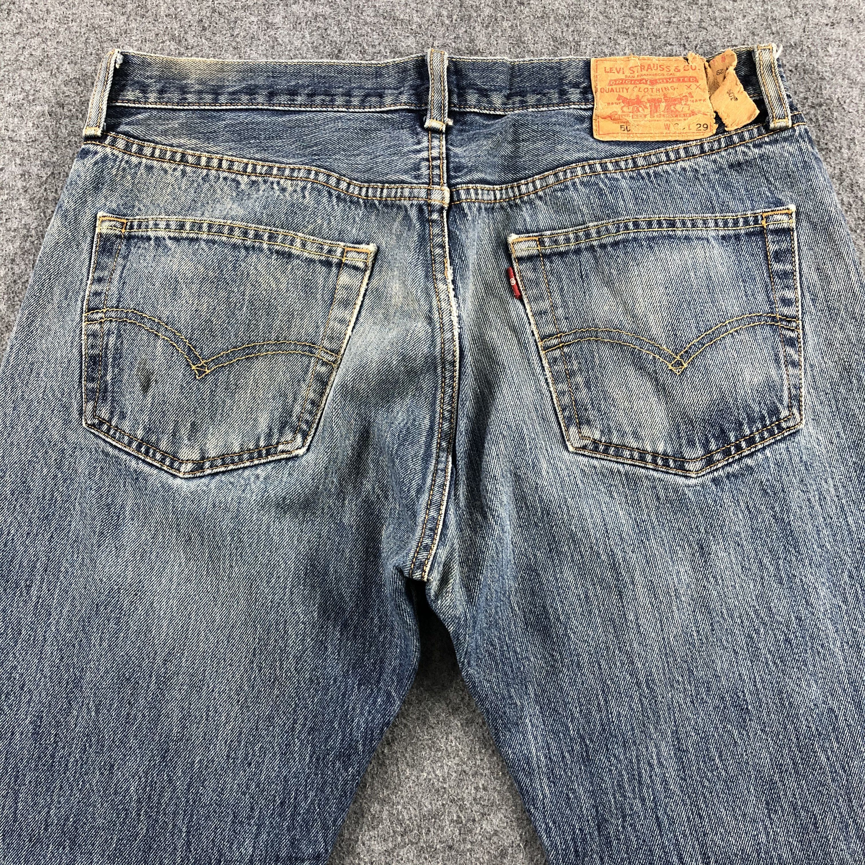 Levi's Vintage Blue Wash Levis 501 Jeans-J1460 Size US 35 - 4 Thumbnail