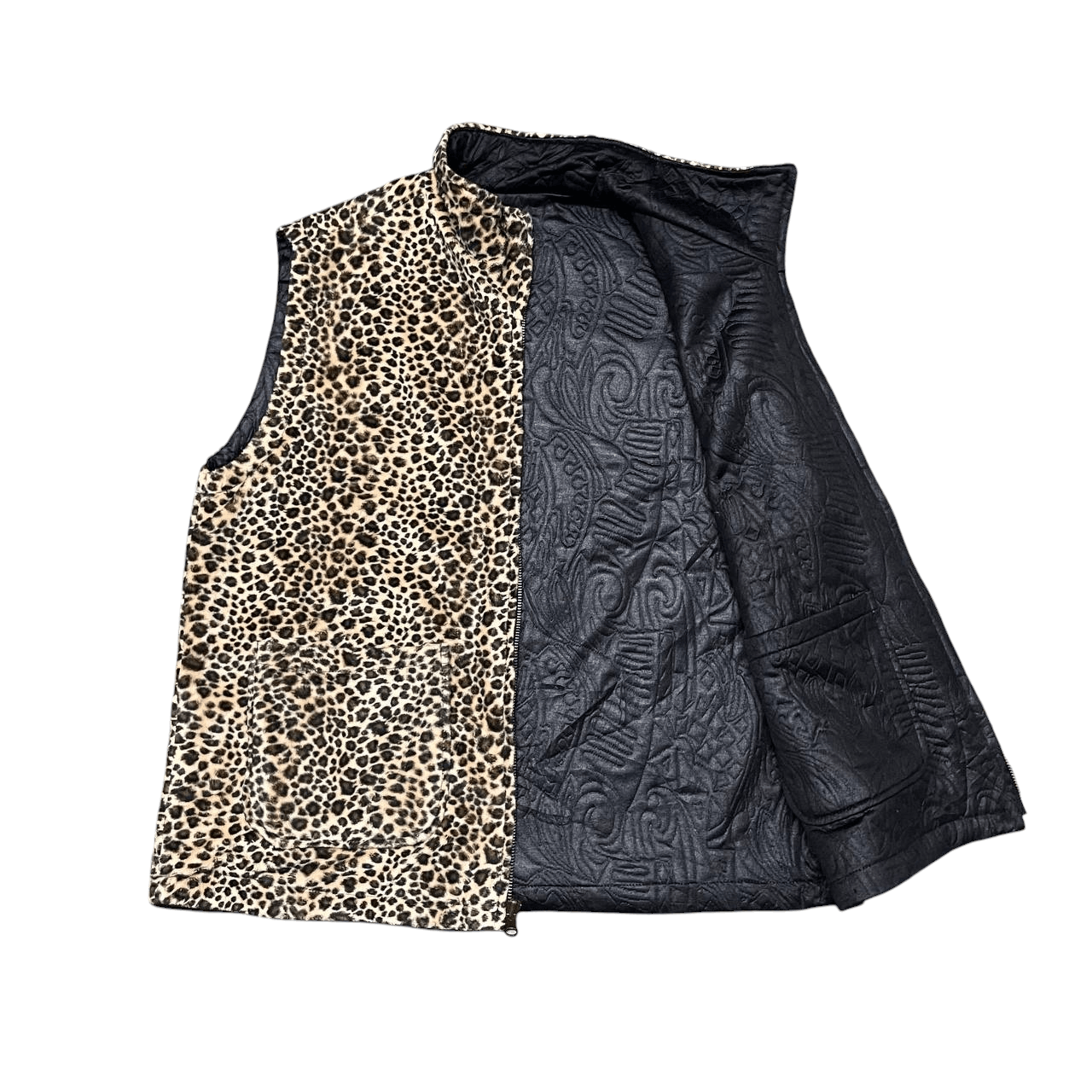 Hysteric Glamour Vintage Leopard Vest Reversible Size US L / EU 52-54 / 3 - 1 Thumbnail