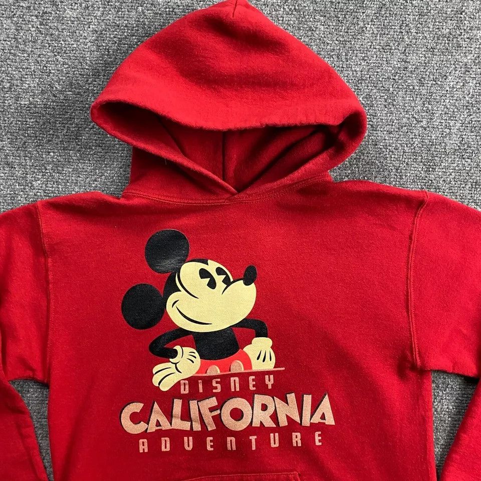 Disney × Vintage Vintage Disney Parks Hoodie Women's Small Red Pullover S Size S / US 4 / IT 40 - 2 Thumbnail