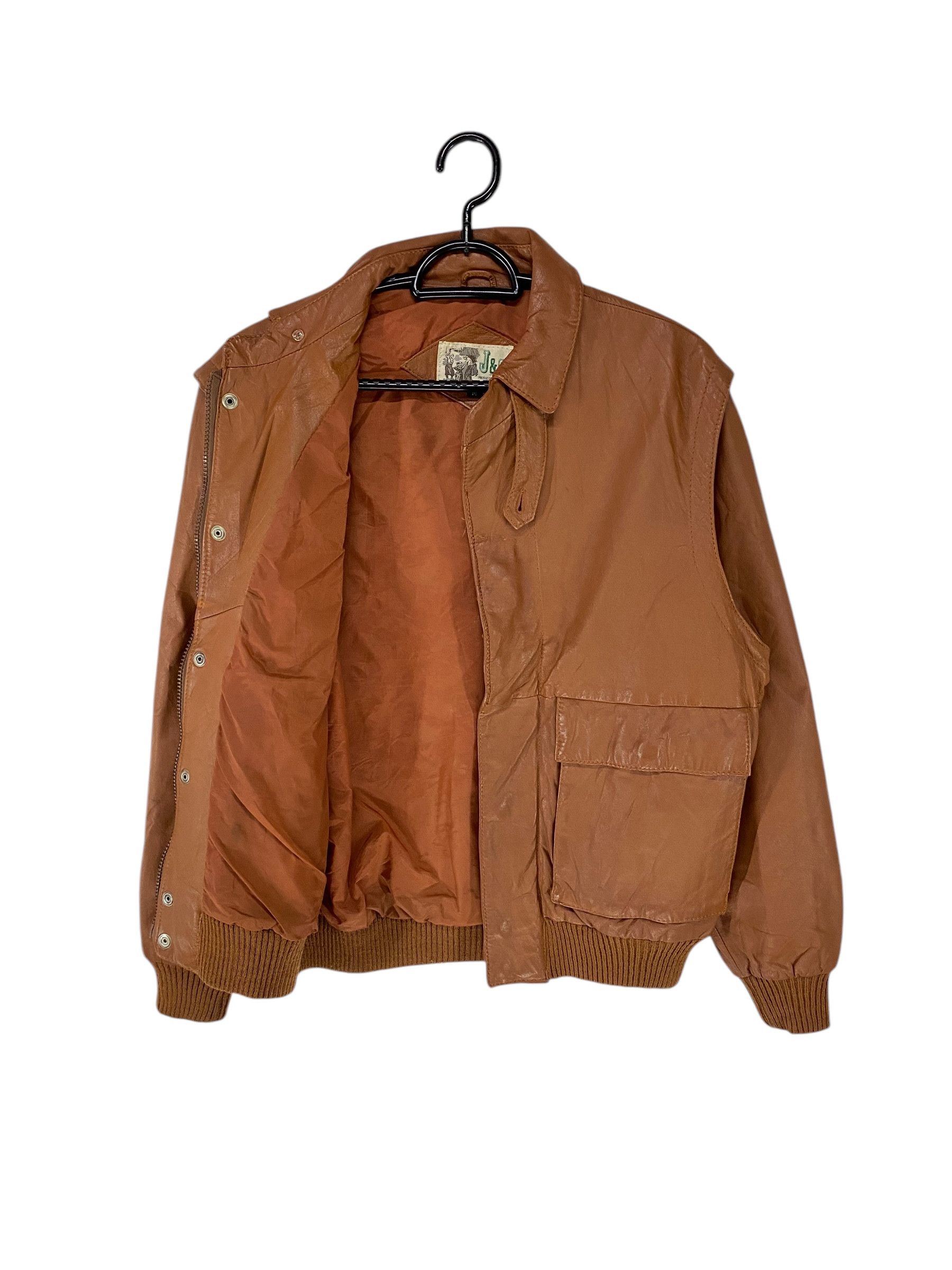 Leather 90s J&C Haward inc type A-2 style cowhide leather jacket Size US M / EU 48-50 / 2 - 3 Thumbnail