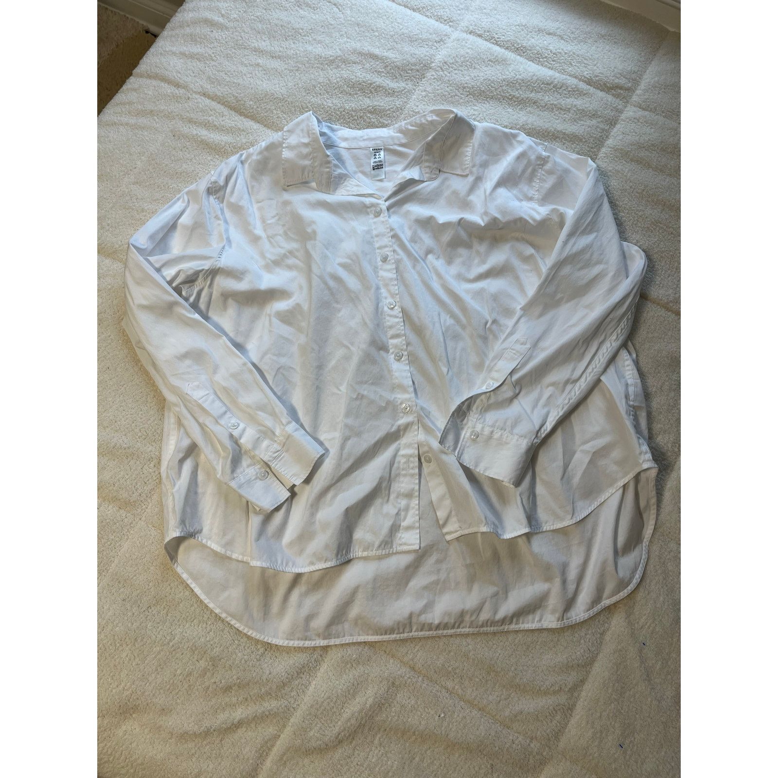 Spanx Lauren Ralph Lauren Plaid Linen Peplum Blouse in Blue XL Size XL / US 12-14 / IT 48-50 - 1 Thumbnail