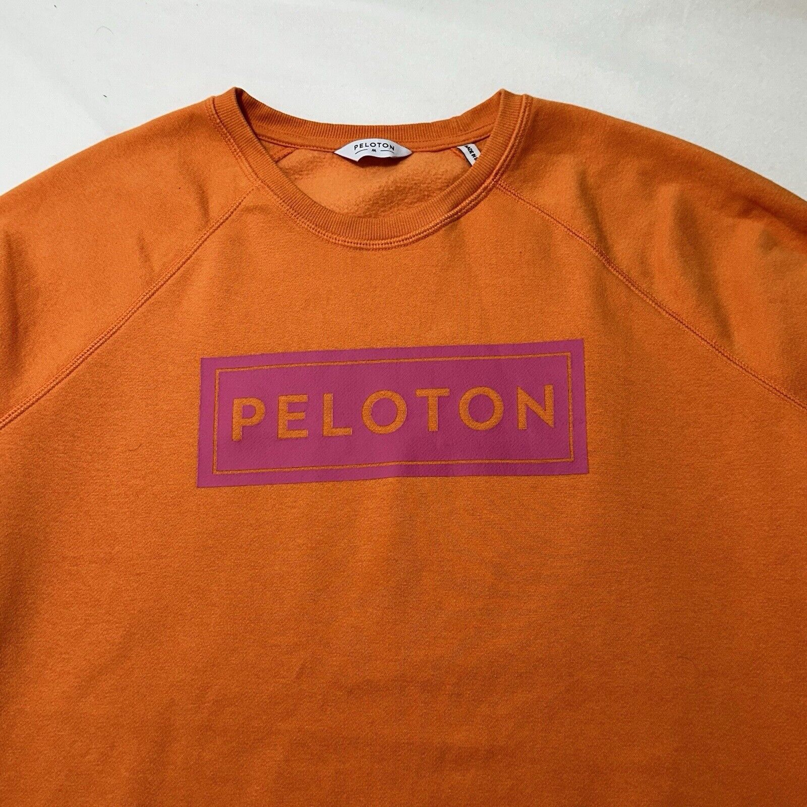 Peloton Peloton Medium Orange Pink Block Classic Crewneck Sweatshirt Size M / US 6-8 / IT 42-44 - 2 Thumbnail