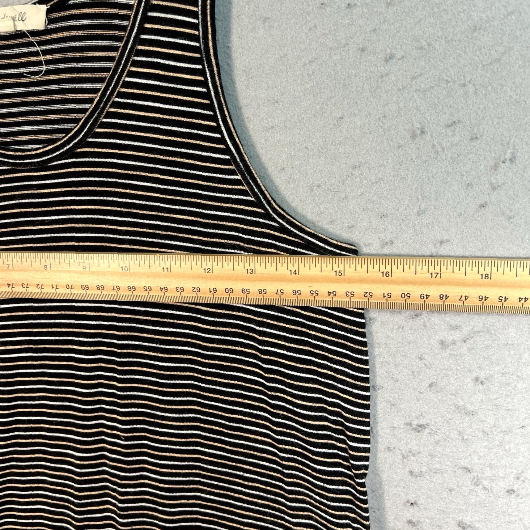 Madewell Madewell Dress Sleeveless Striped Knit Black Size M Multicolor Knit A-Line Casual Women Colection Size M / US 6-8 / IT 42-44 - 2 Thumbnail