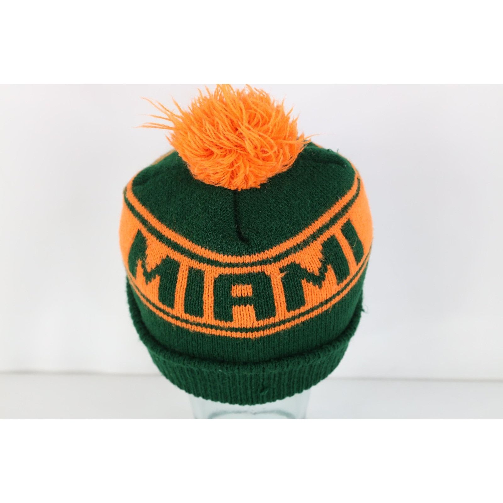 Vintage Vintage 90s Spell Out University of Miami Hurricanes Beanie Size ONE SIZE - 4 Thumbnail