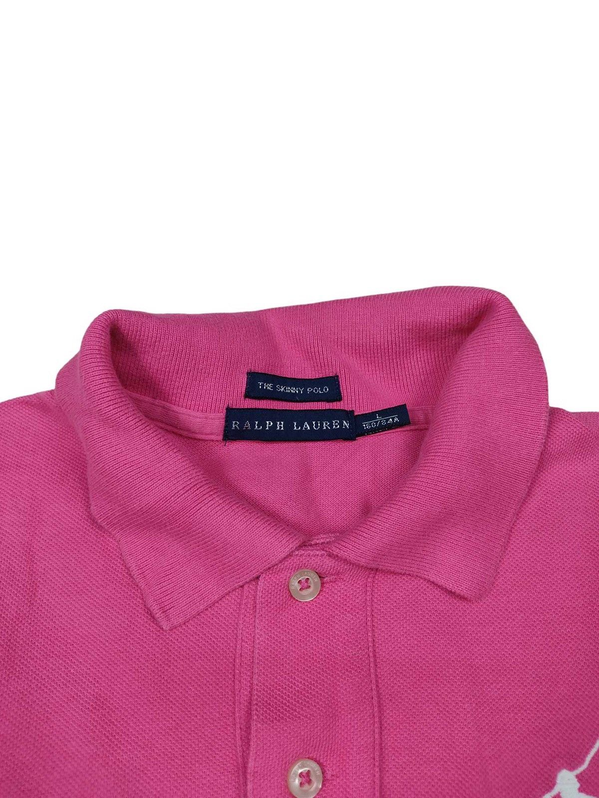 Japanese Brand × Polo Ralph Lauren Ralph Lauren Woman’s Pink Polo Shirt Size L / US 10 / IT 46 - 3 Thumbnail