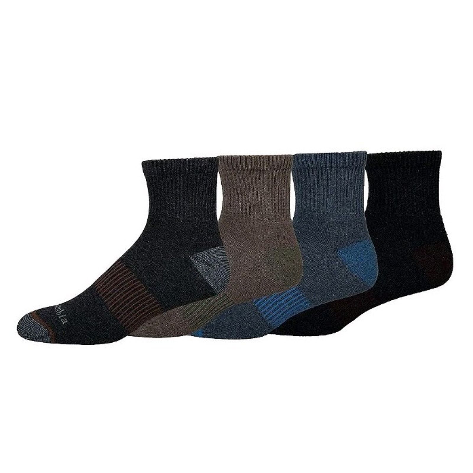 Columbia Columbia Men's Size 6-12 Quarter Socks 4 Pairs Arch Support Size ONE SIZE - 2 Thumbnail