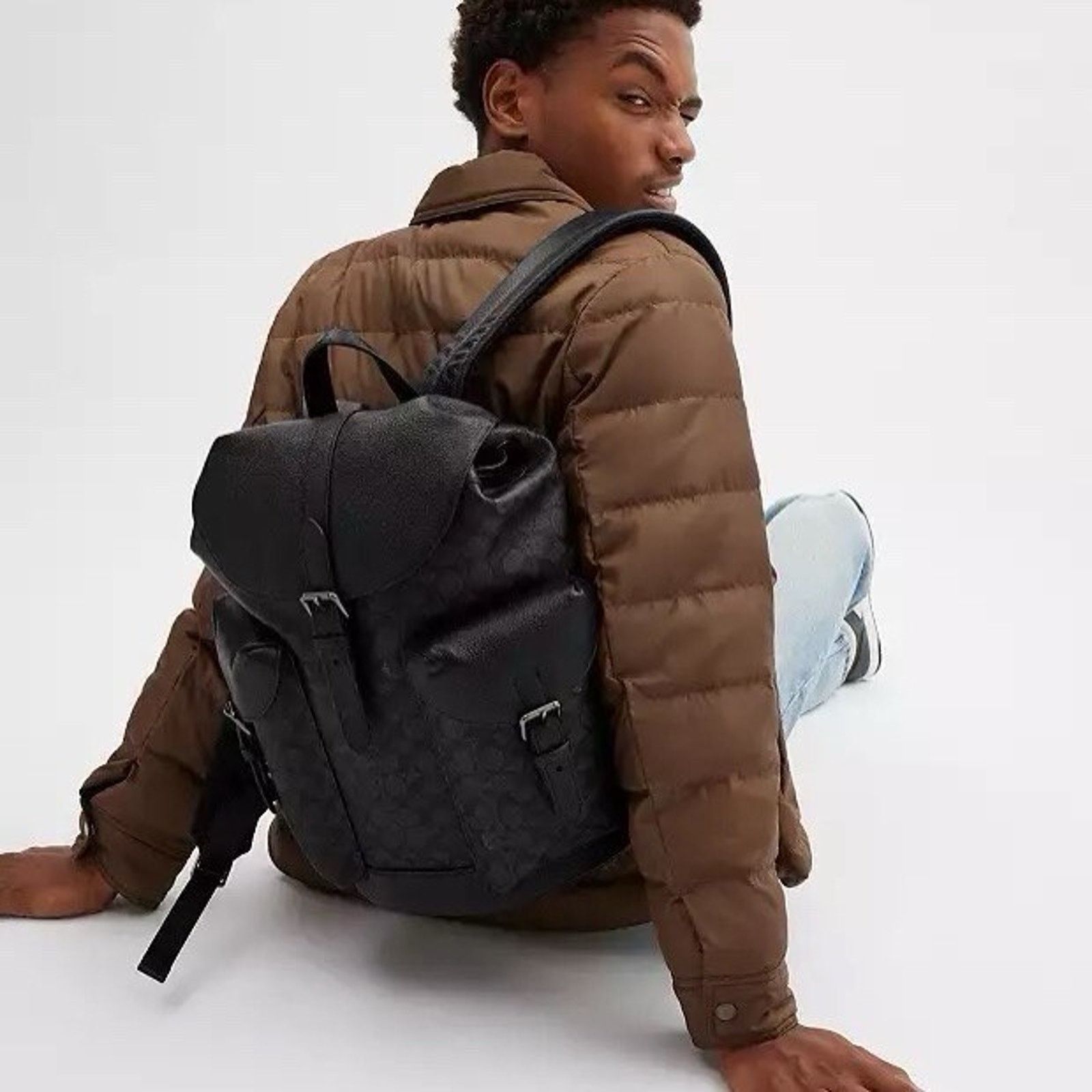 Coach NWT Coach Warner Backpack Gunmetal/charcoal /black CW211 Size ONE SIZE - 4 Thumbnail