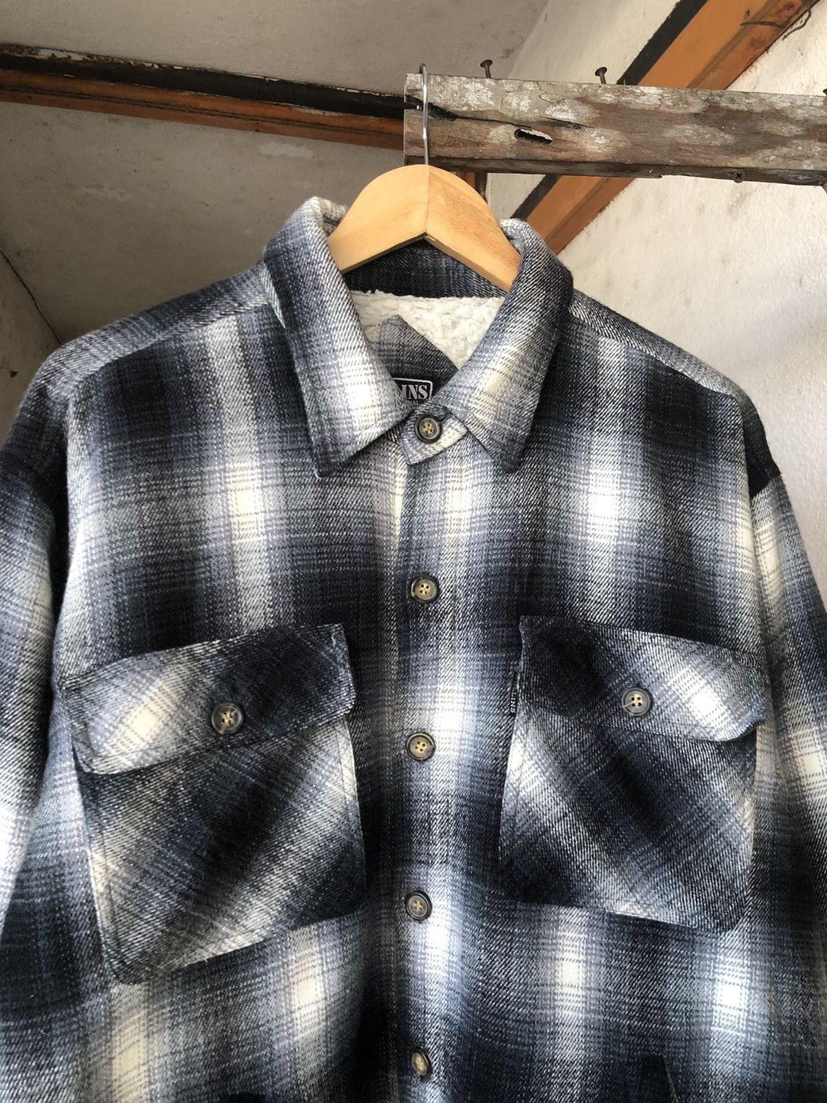 Japanese Brand Vintage Collins International Flannel Inner Fleece Size US L / EU 52-54 / 3 - 7 Thumbnail