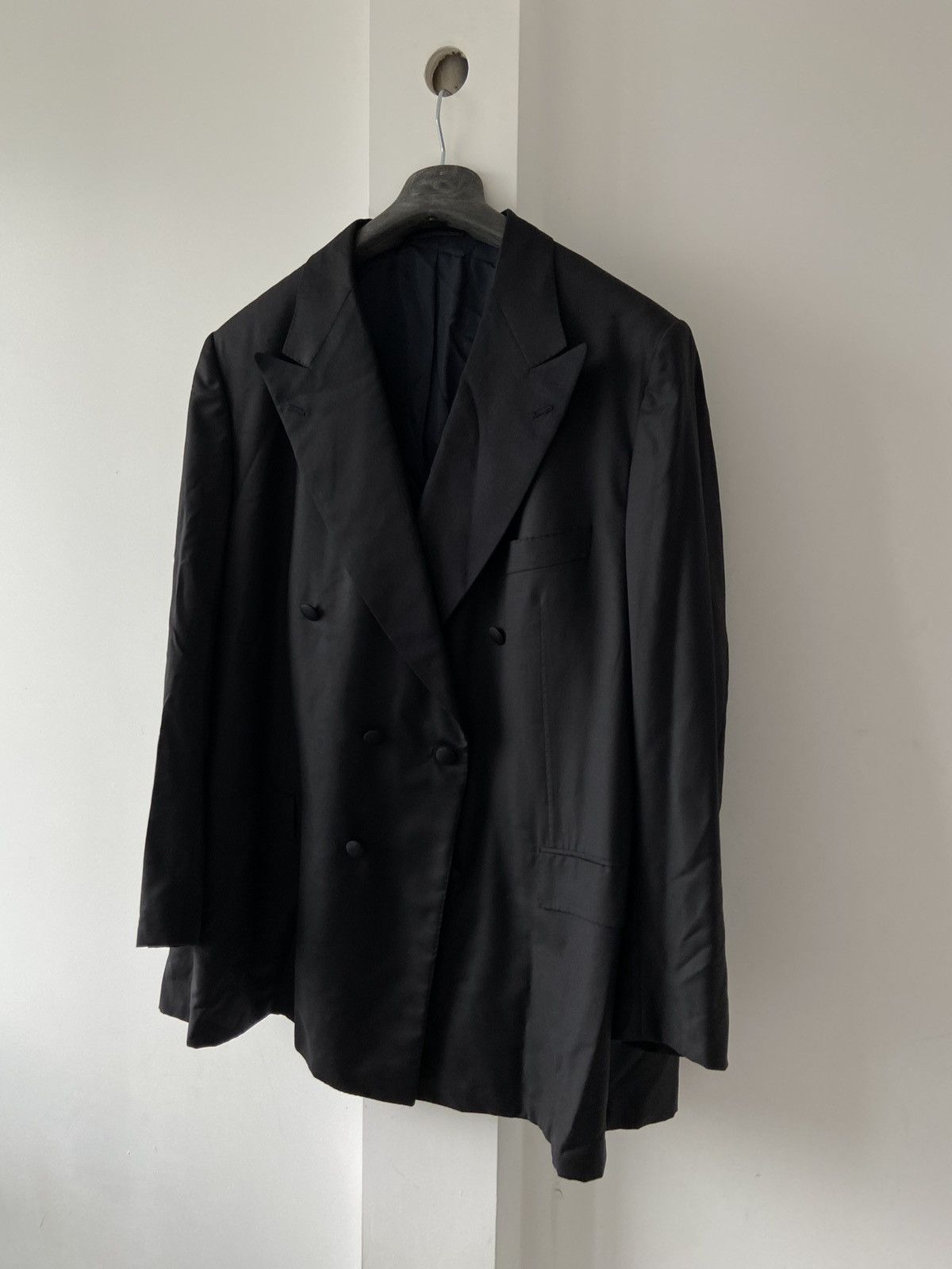 Kiton Kiton Double-Breasted Black Jacket Size 64 Size 54L - 1 Thumbnail