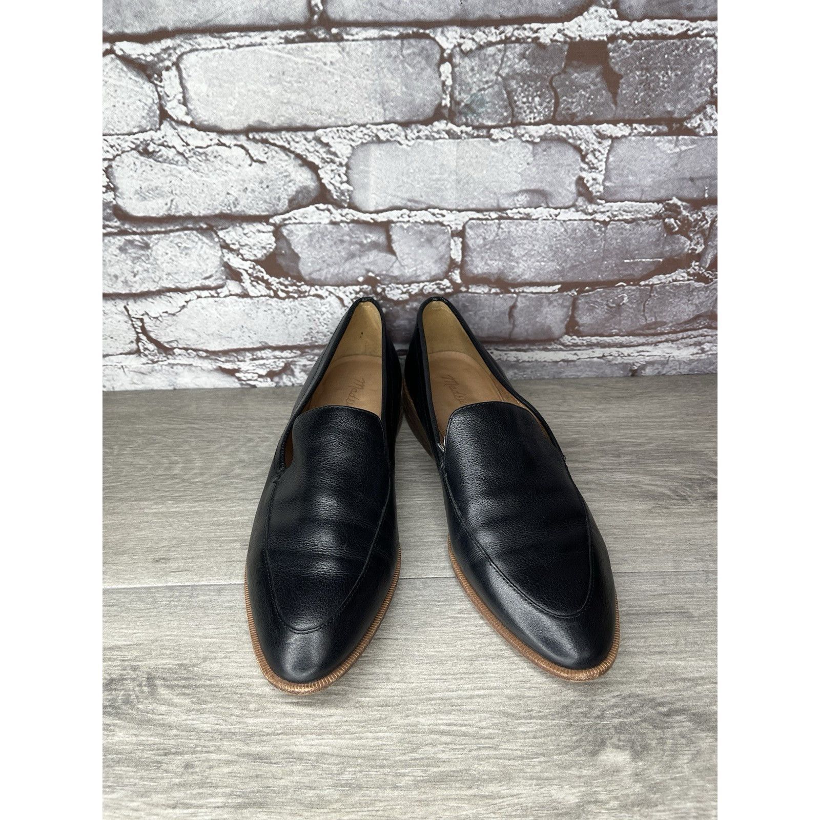 Madewell Madewell Black Leather The Frances Loafers Office Shoes Wome Size US 8 / IT 38 - 3 Thumbnail
