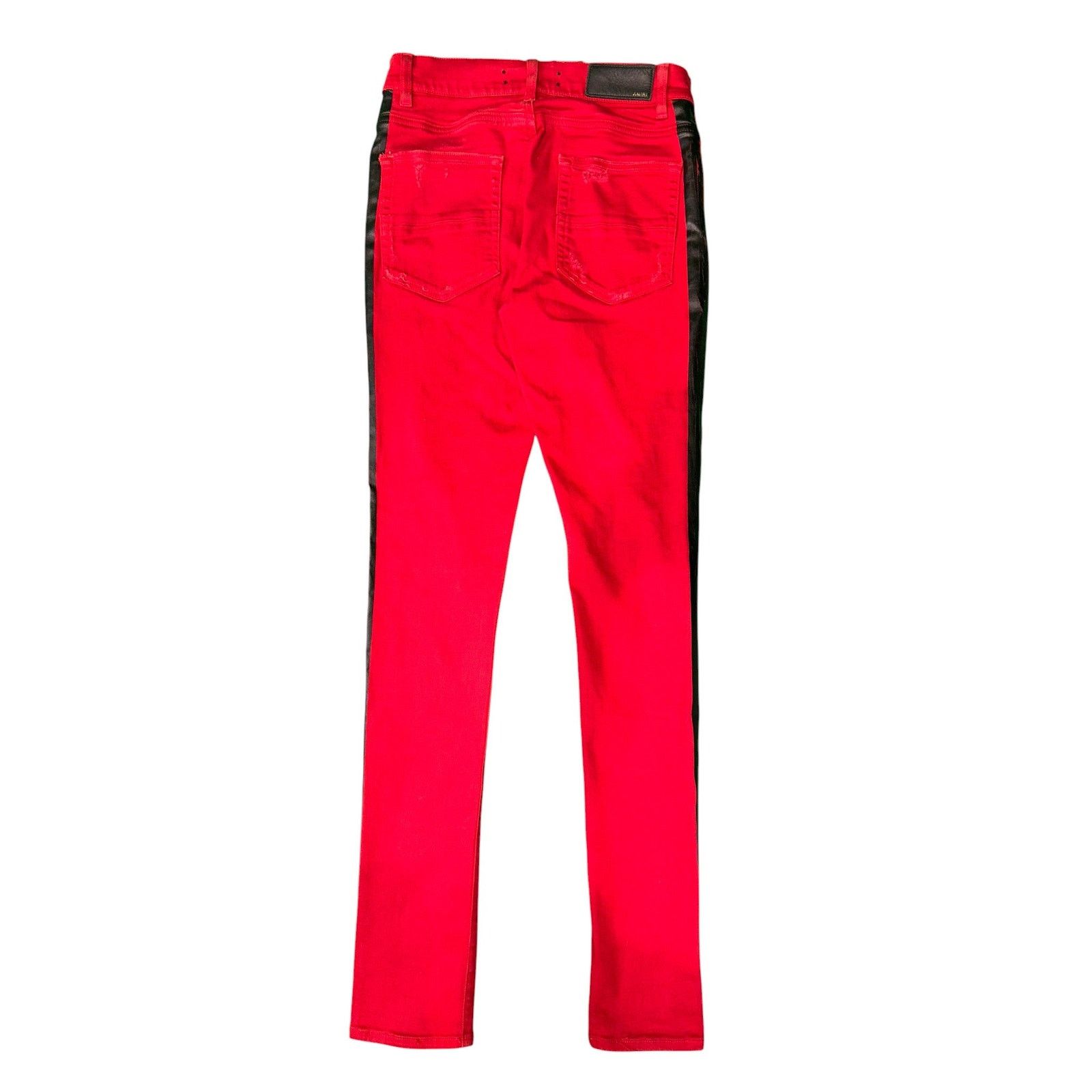 Amiri Amiri Red & Black Stripe Jeans Size US 30 / EU 46 - 2 Thumbnail