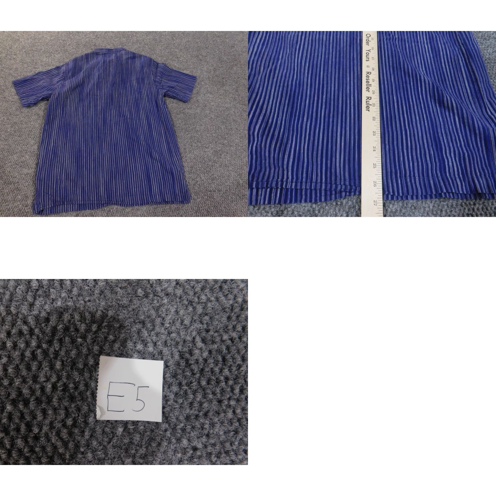 Vintage Fabindia Shirt Mens 38 Purple Cotton Button-Up Short Sleeve Collared Casual Regular Knit Size US M / EU 48-50 / 2 - 8 Thumbnail