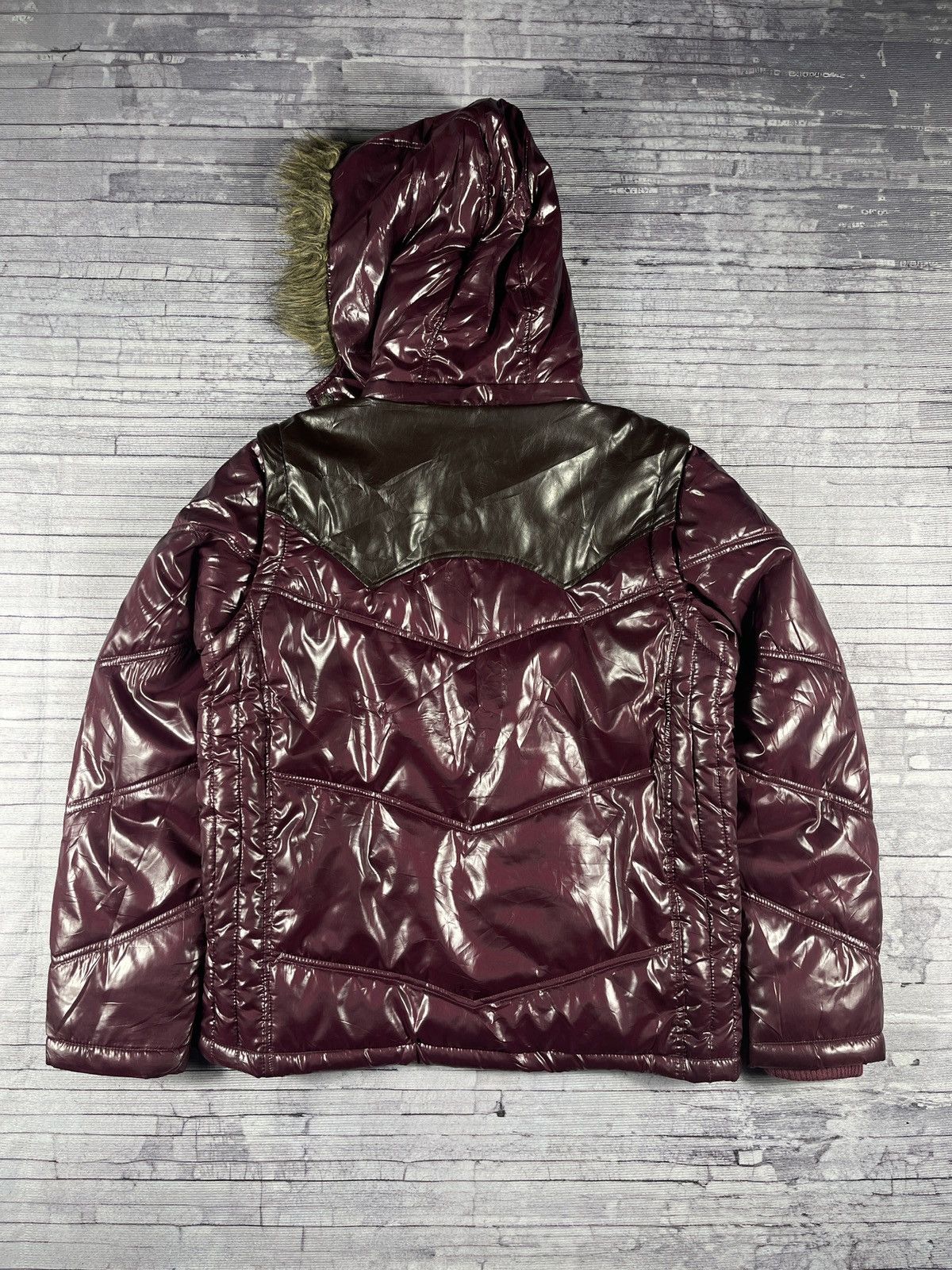 Japanese Brand Nylaus Fur Puffer Western Ifsixwasnine LGB Vkei Bono Style Size US M / EU 48-50 / 2 - 12 Thumbnail