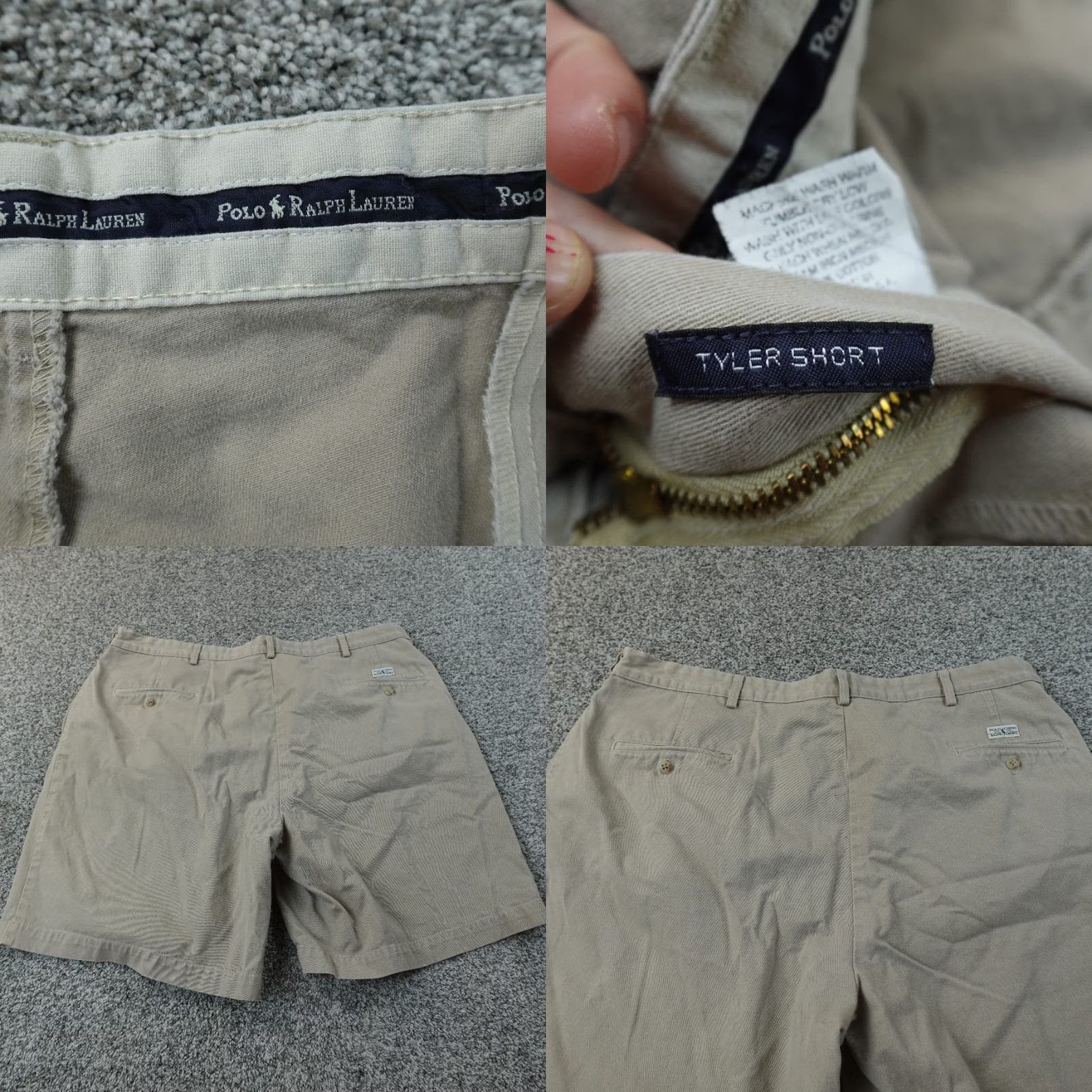 Polo Ralph Lauren VTG Polo Ralph Lauren Shorts Mens 42 Beige Tyler Short Chino Golf Pleated USA Size US XL / EU 56 / 4 - 8 Thumbnail