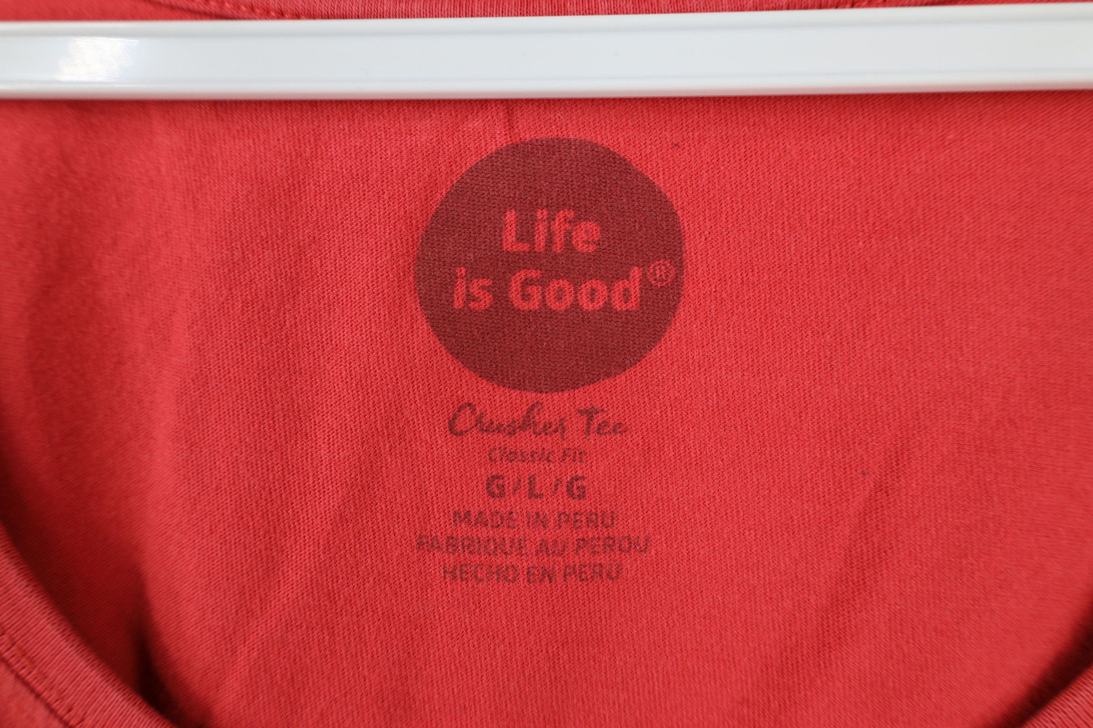 Life is Good × Vintage Life Is Good Spell Out Bumblebee Crusher Scoop Neck T-Shirt Size L / US 10 / IT 46 - 8 Thumbnail