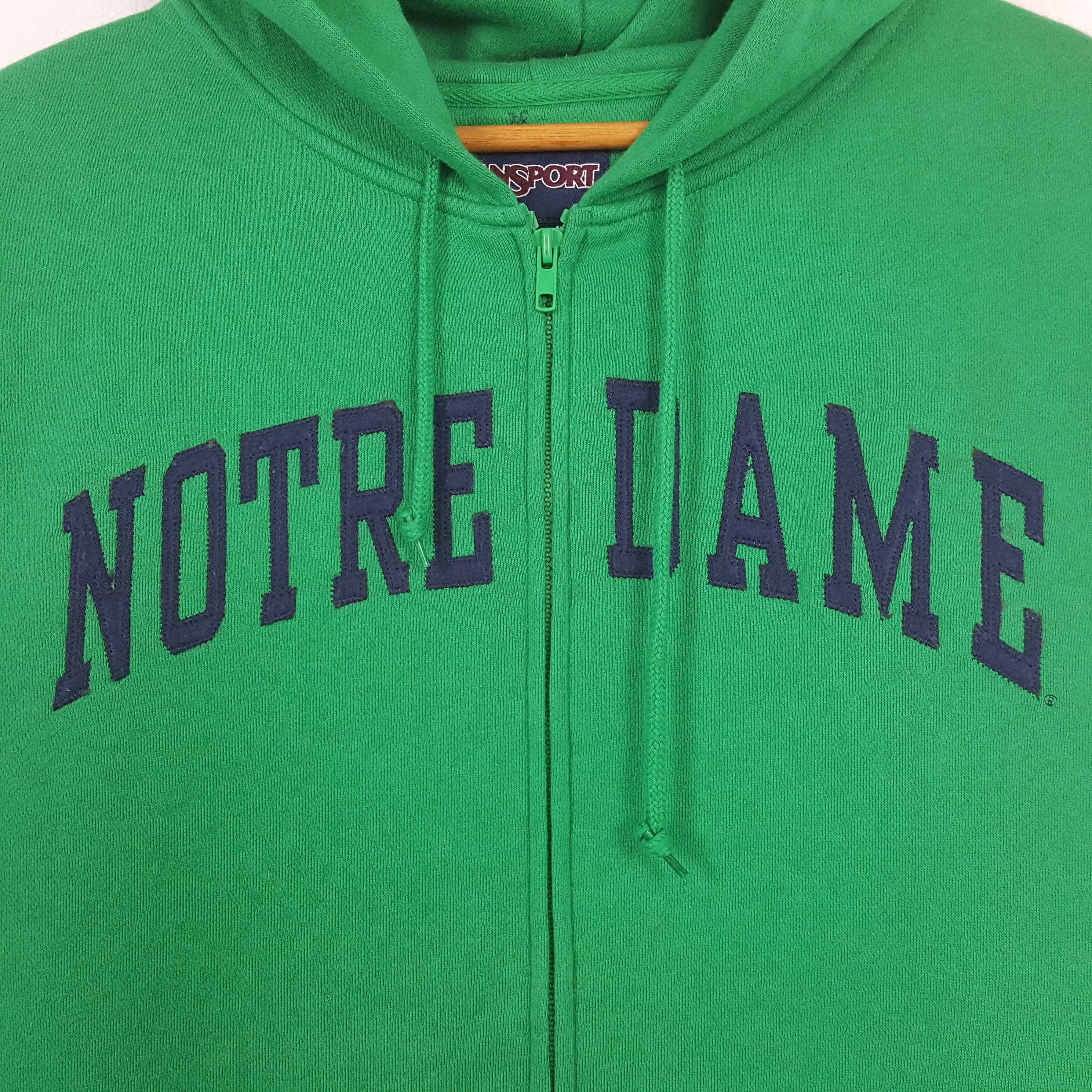 Jansport × Vintage Vintage NOTRE DAME American Sport Hoodies C287N28 Size US L / EU 52-54 / 3 - 2 Thumbnail