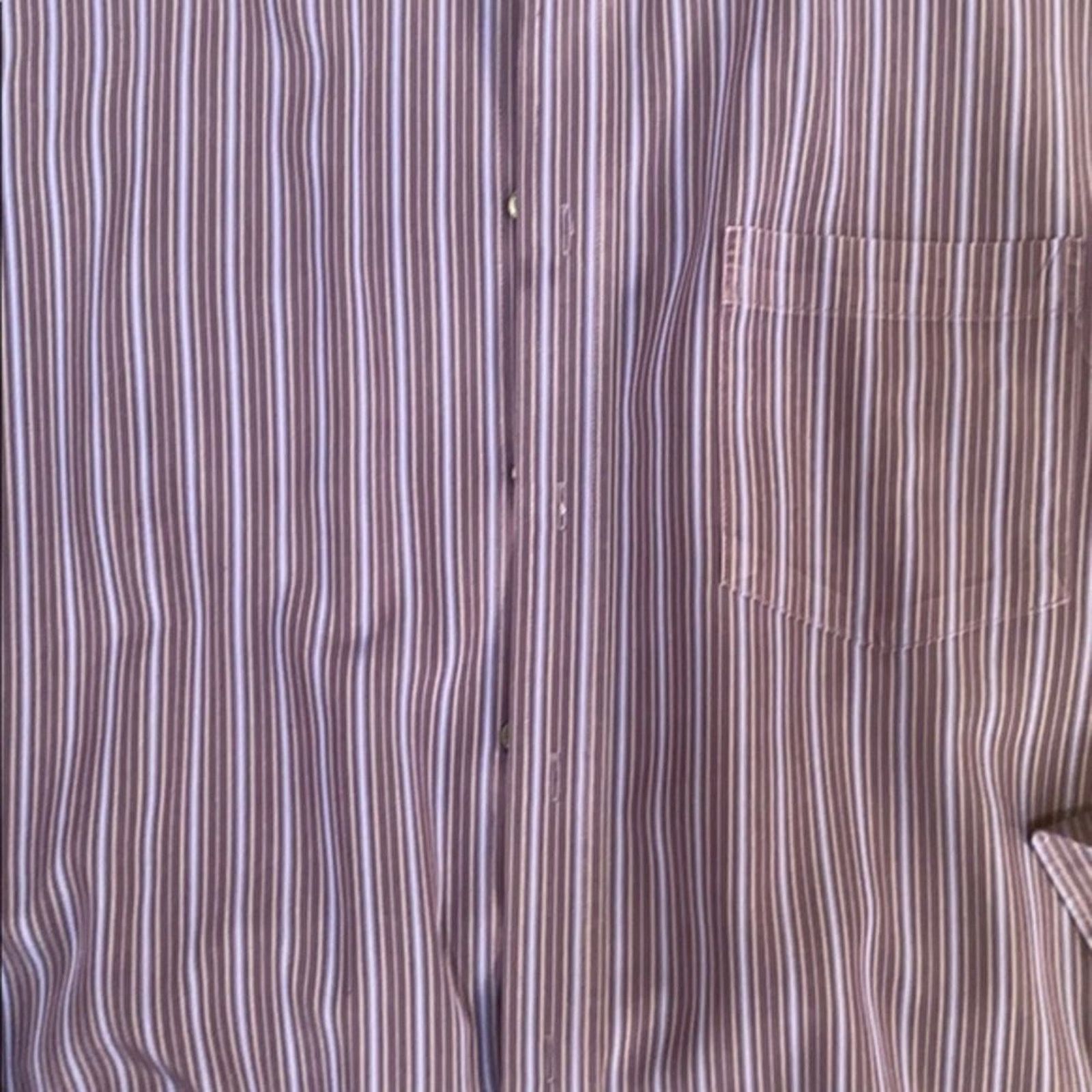 BUGATCHI Bugatchi Uomo Purple Stripe Button-Down Shirt | Sz L Size US L / EU 52-54 / 3 - 3 Thumbnail
