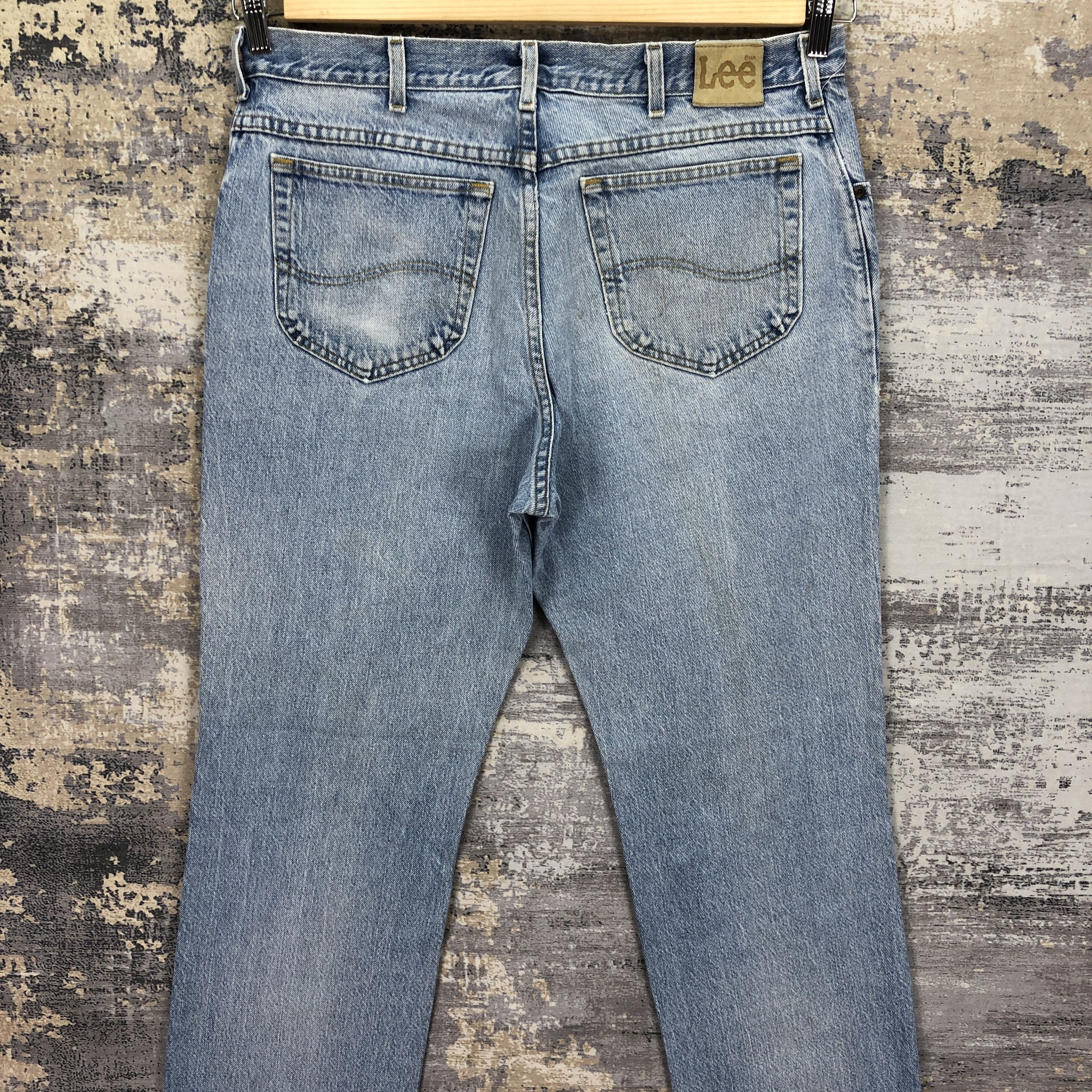 Lee Vintage 90s Lee Faded Light Wash Jeans Stonewash Denim Pants Size US 36 / EU 52 - 4 Thumbnail