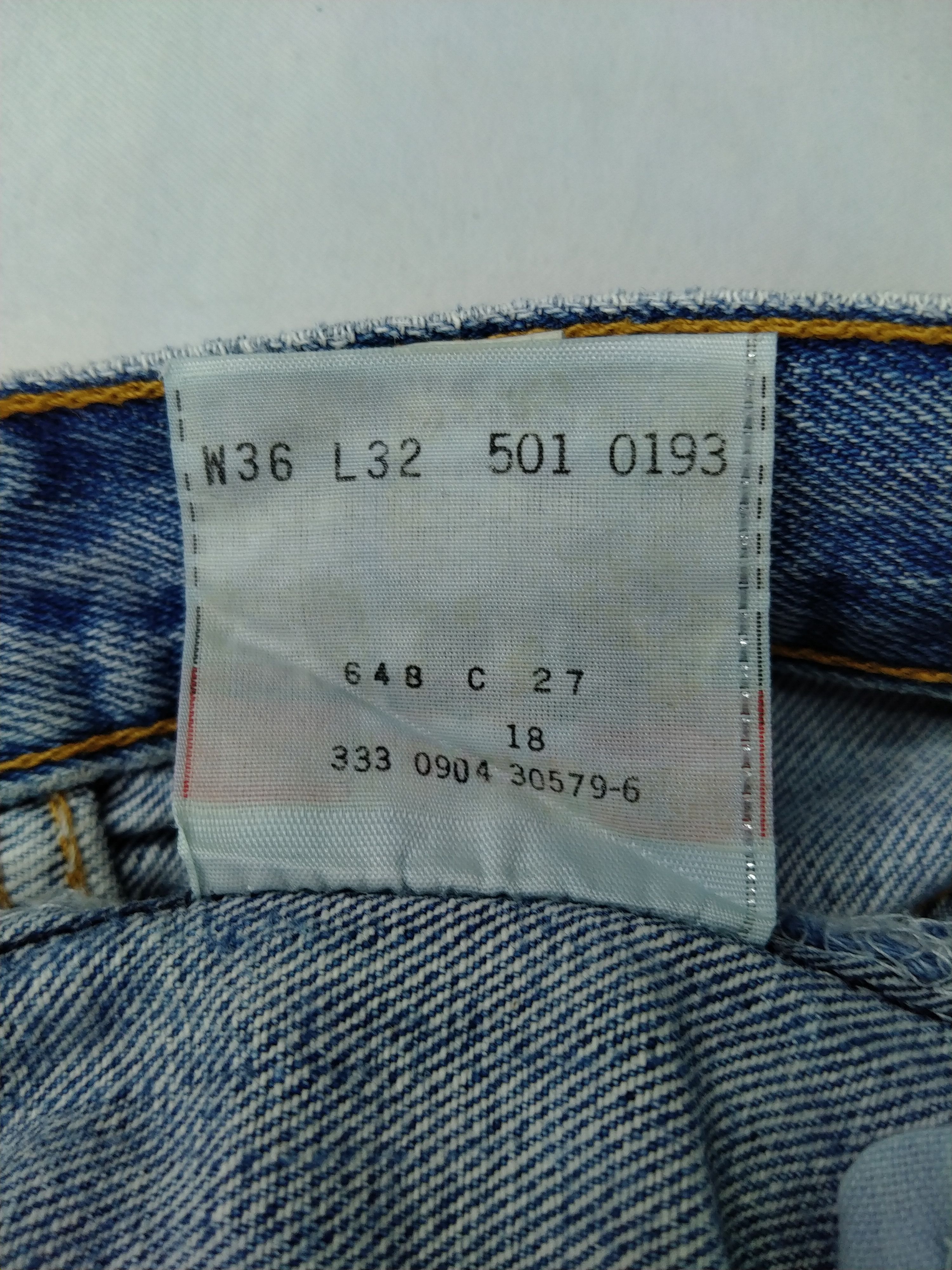 Levi's Blue Wash Vintage Levi's 501 Jeans 34x31 Denim -JN985 Size US 34 / EU 50 - 9 Thumbnail