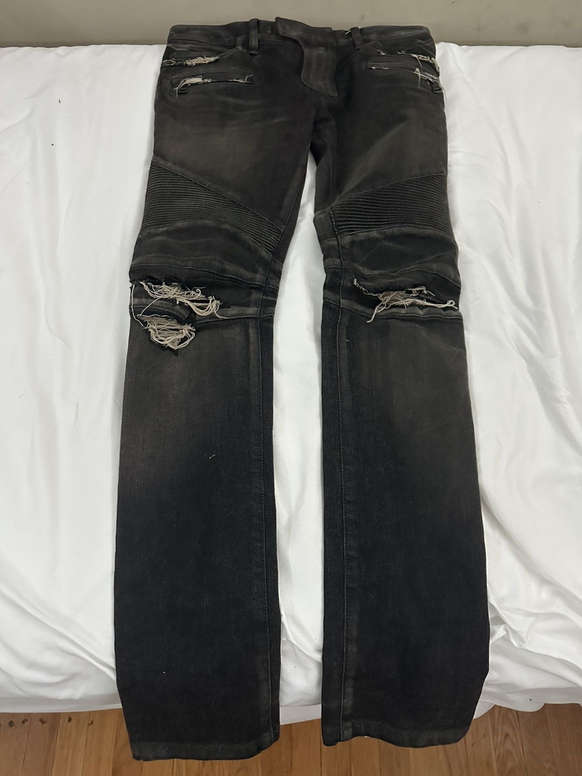 Balmain Balmain Biker Jeans Size US 29 - 1 Thumbnail