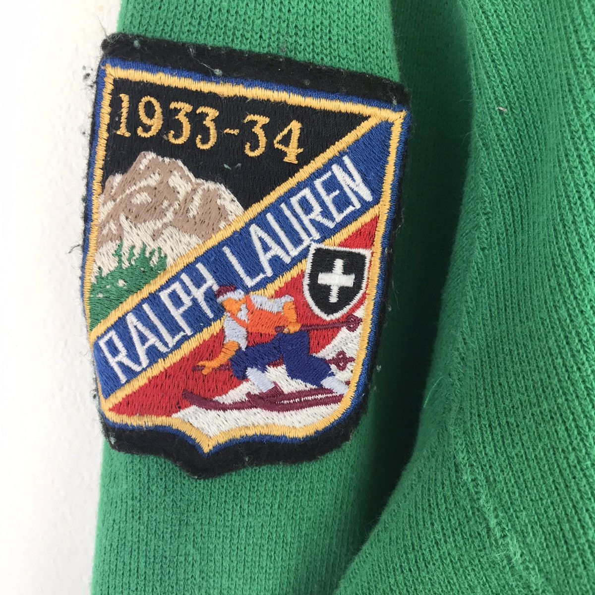Polo Ralph Lauren Vintage polo ski patch big pony logo quater zip sweatshirt Size US M / EU 48-50 / 2 - 6 Thumbnail