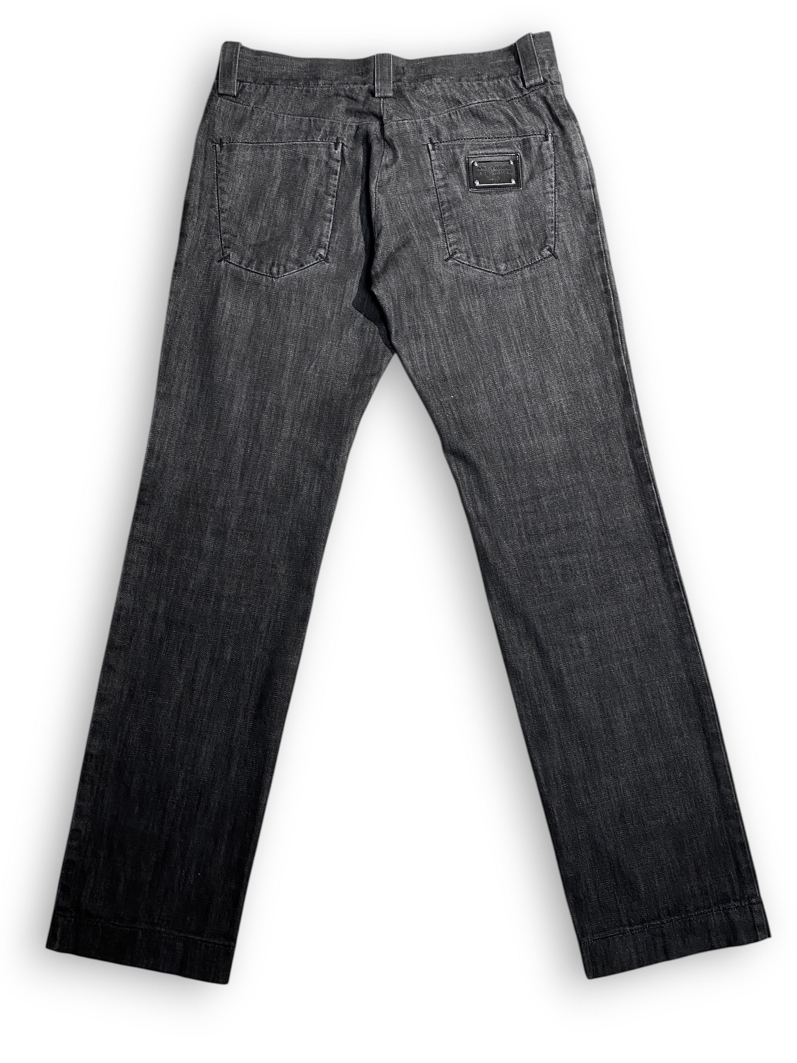Dolce & Gabbana Dolce & Gabbana DG Logo Denim Washed Classic Straight Jeans Size US 32 / EU 48 - 2 Thumbnail