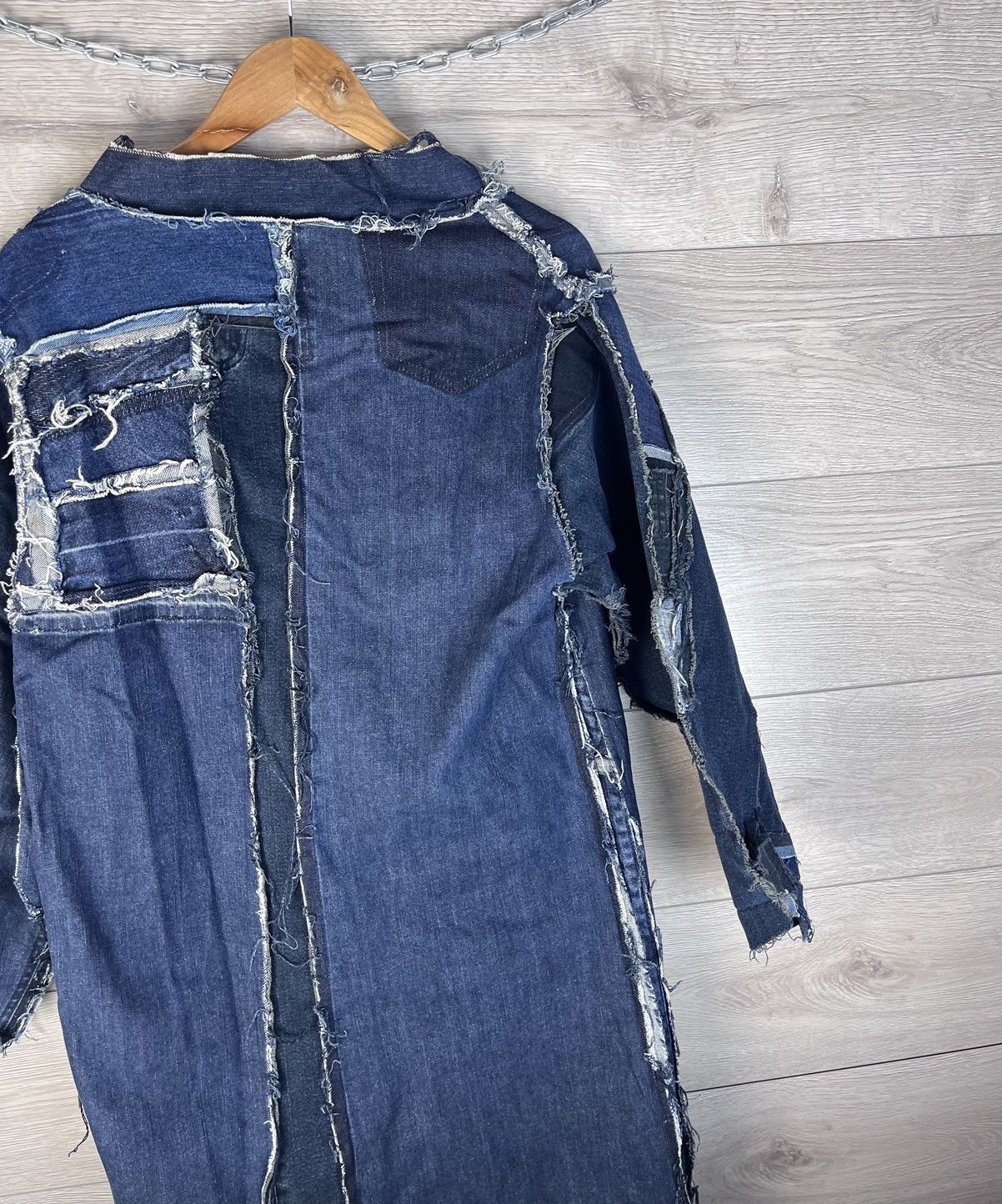 Other Homemade denim women's raincoat vintage size L y2k street Size L / US 10 / IT 46 - 8 Thumbnail