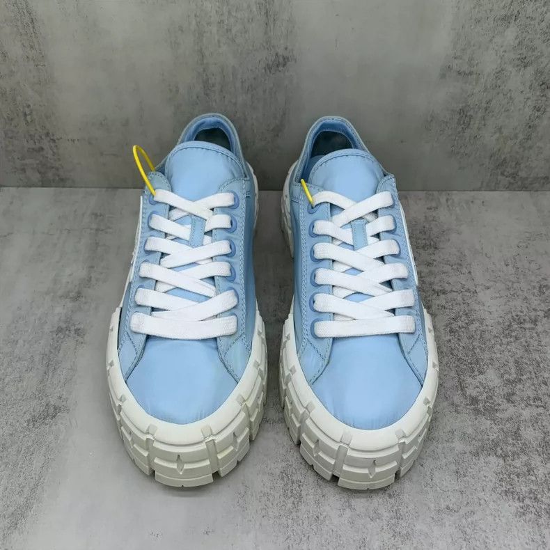Prada PRADA Blue Triangle Logo Thick Sole Sneakers -2505 Size US 7.5 / EU 40-41 - 4 Thumbnail