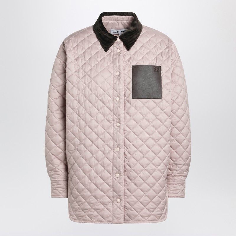 Loewe Loewe Light Pink Quilted Jacket Size S / US 4 / IT 40 - 1 Thumbnail