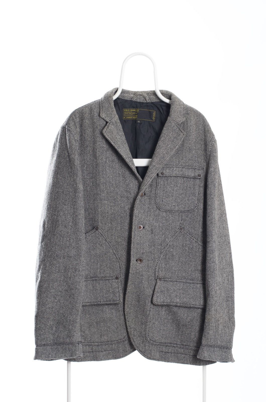 Vintage Vintage Polo Ralph Lauren HERRINGBONE Jacket size XL Size US XL / EU 56 / 4 - 1 Thumbnail