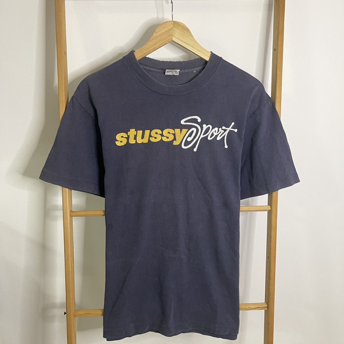 image of Vintage Stussy Ripoff Sport in Dark Blue, Men's (Size Medium)