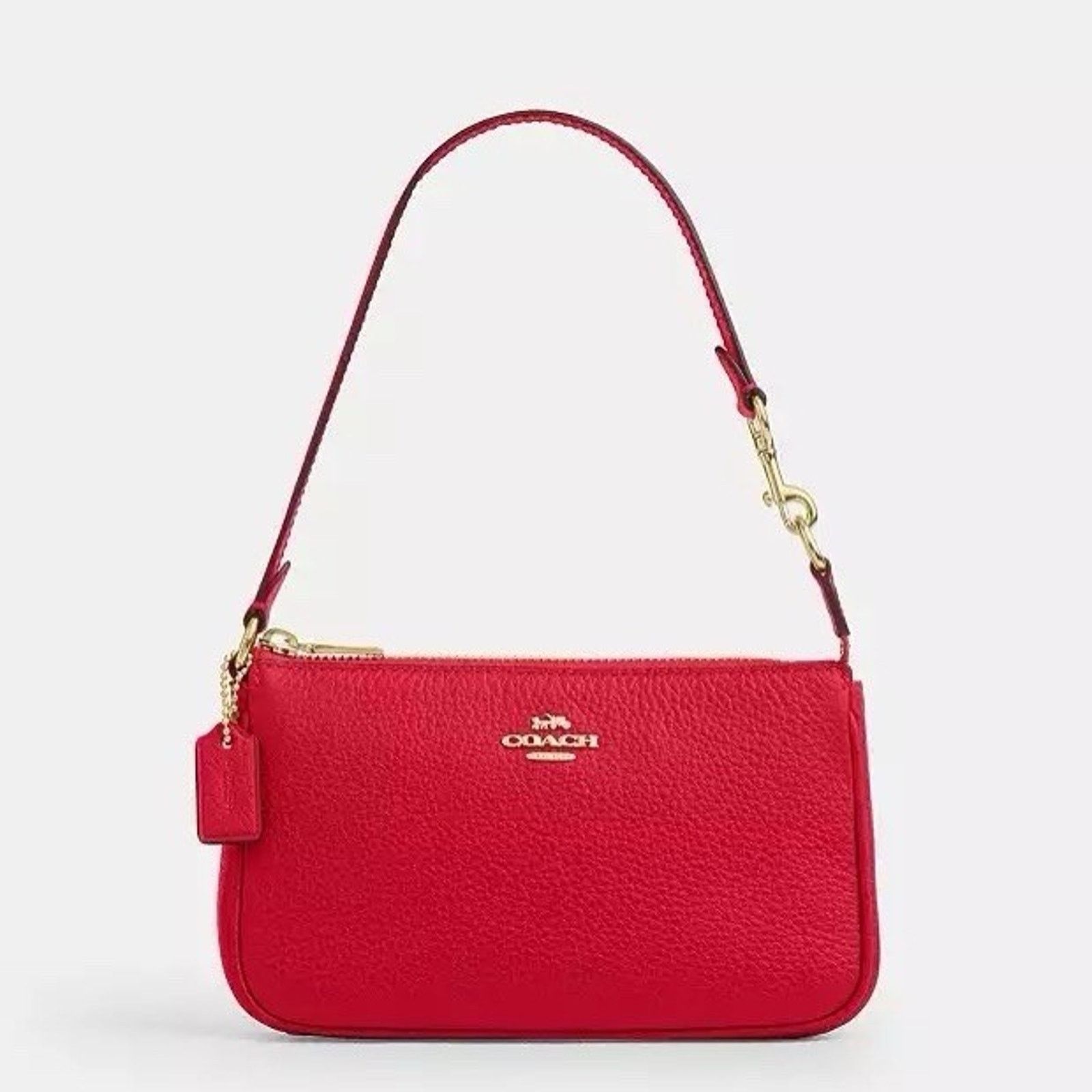 Coach NWT Coach Nolita 19 Bag Handbag Leather Gold/Carnation CBQ88 Size ONE SIZE - 8 Thumbnail