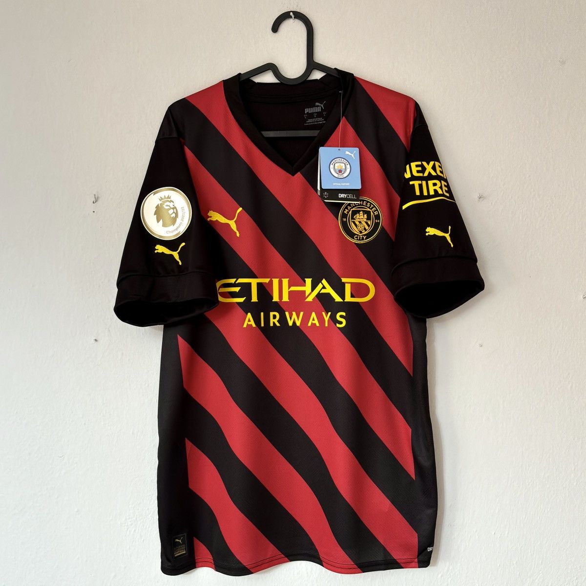 Puma NEW 2022 2023 Manchester City Puma Away Soccer Jersey Shirt Size US L / EU 52-54 / 3 - 3 Thumbnail