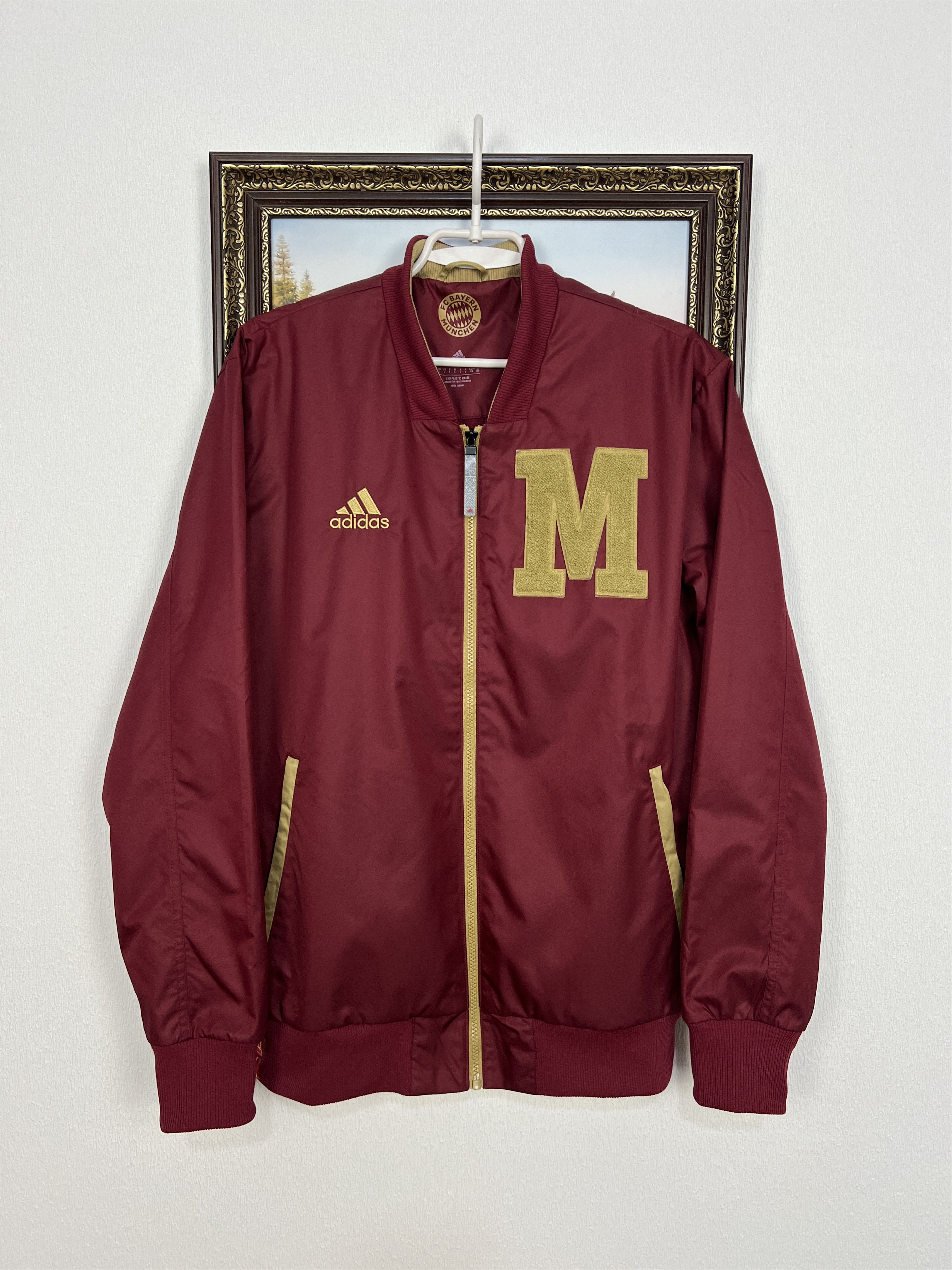 Adidas Adidas Bayern Munich Football Red Jacket Soccer Size US L / EU 52-54 / 3 - 1 Thumbnail