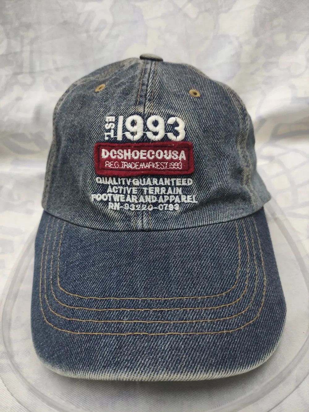 DC DC SHOES CO USA VINTAGE DENIM CAP Size ONE SIZE - 2 Thumbnail