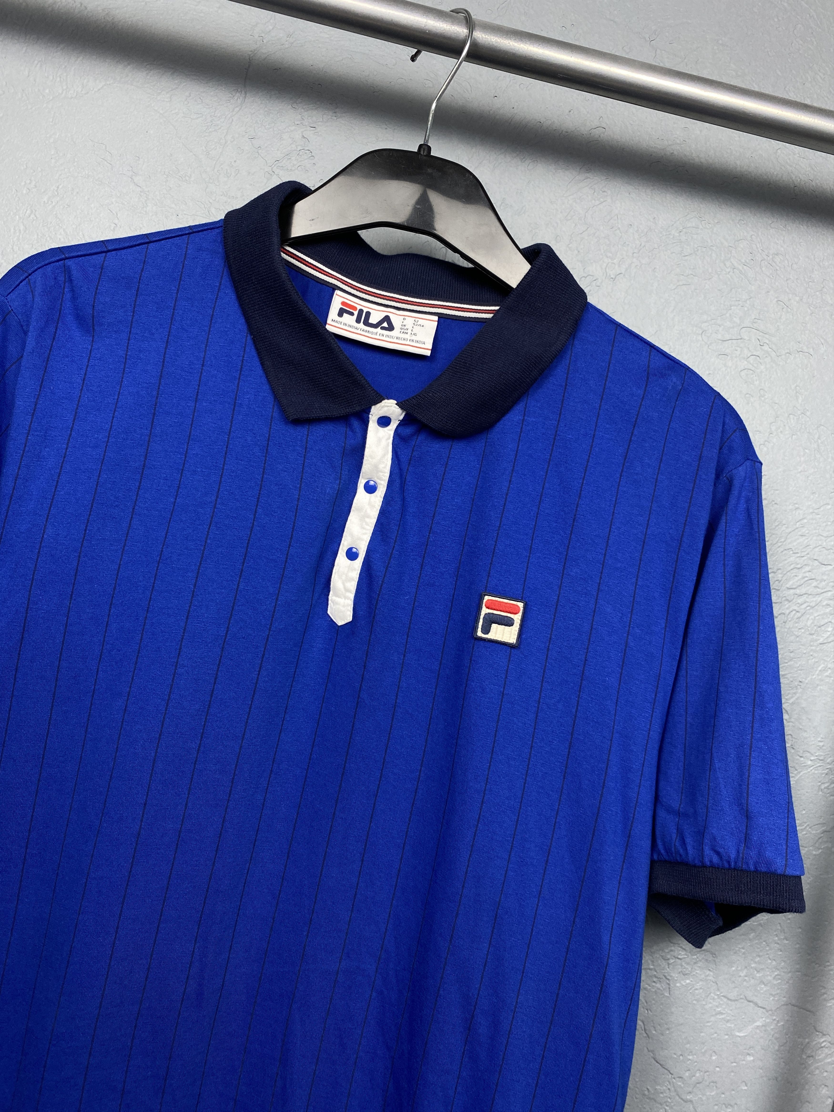 Fila Fila White Line Vintage Mens Polo Shirt Size US L / EU 52-54 / 3 - 2 Thumbnail