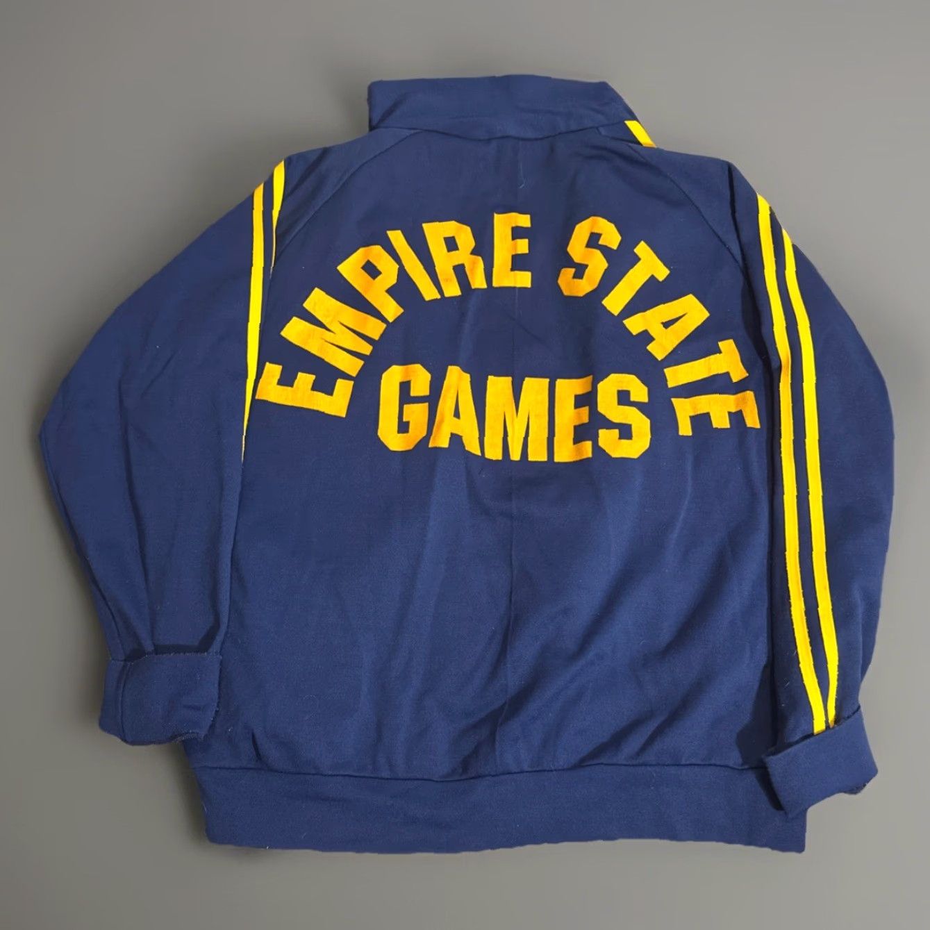 Vintage VINTAGE 1979 New York Empire State Games Light Jacket Broken Zipper XL Navy Blue Size US XL / EU 56 / 4 - 2 Thumbnail
